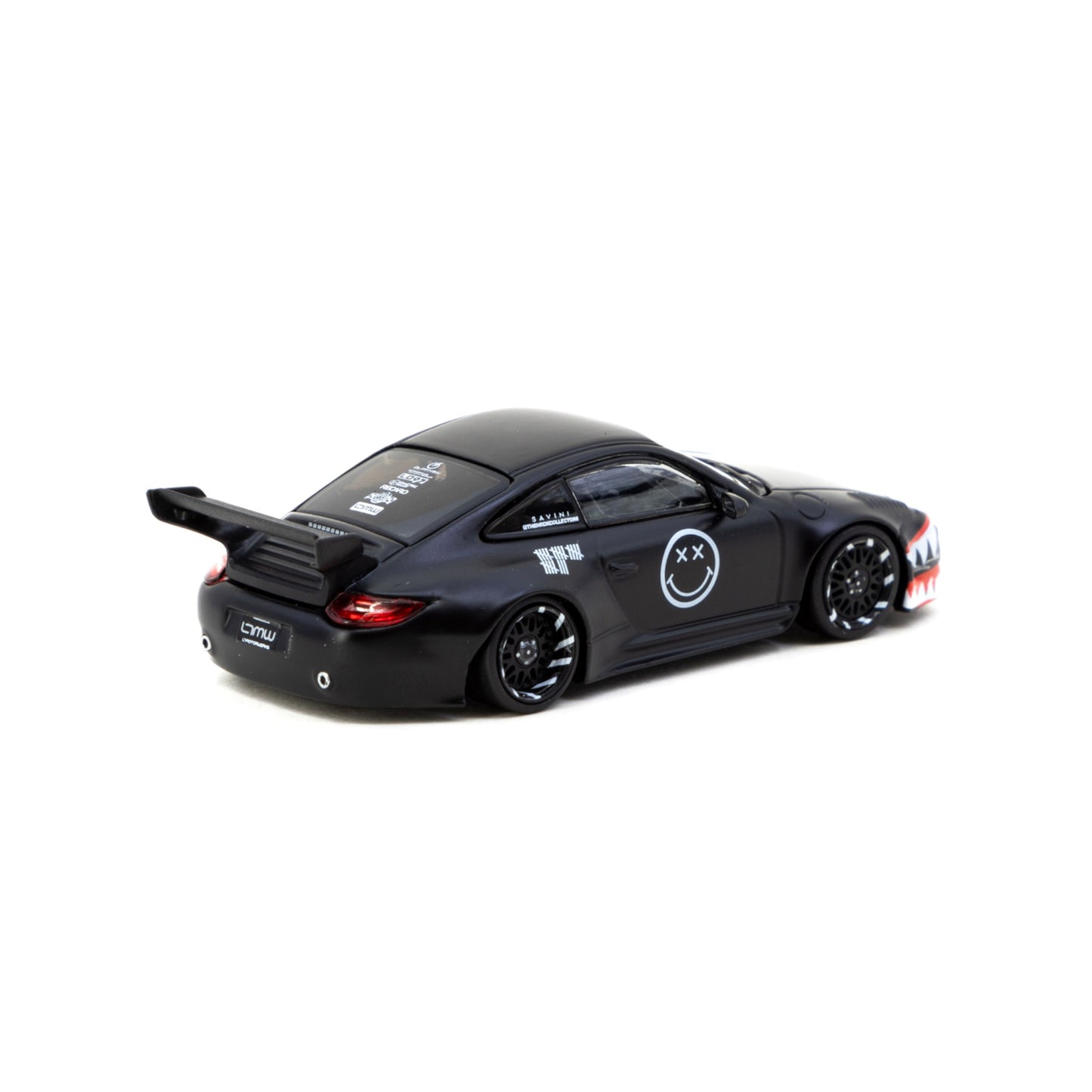 Tarmac Works - Old & New Porsche 997, matt black - T64-TL053-MB