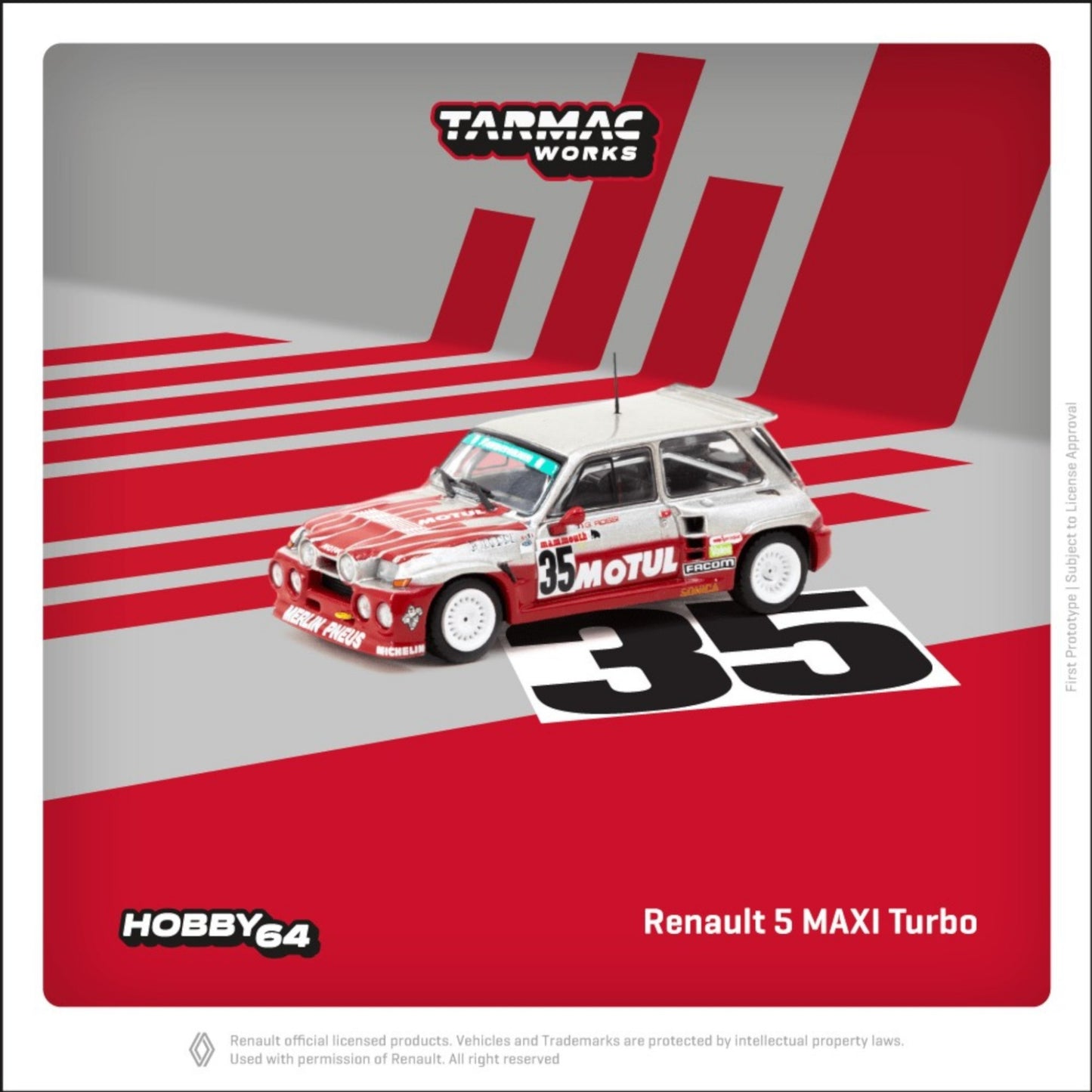Tarmac Works - 1987 Renault 5 Maxi Turbo #35 - T64-TL061-87EHC35