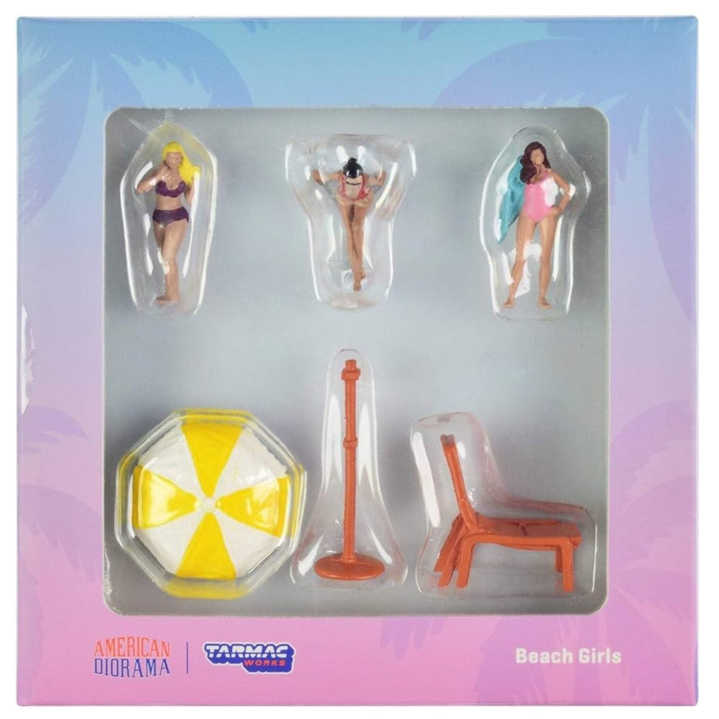 American Diorama x Tarmac - Beach Girls *Figures* - T64F-002-YL - 1:64