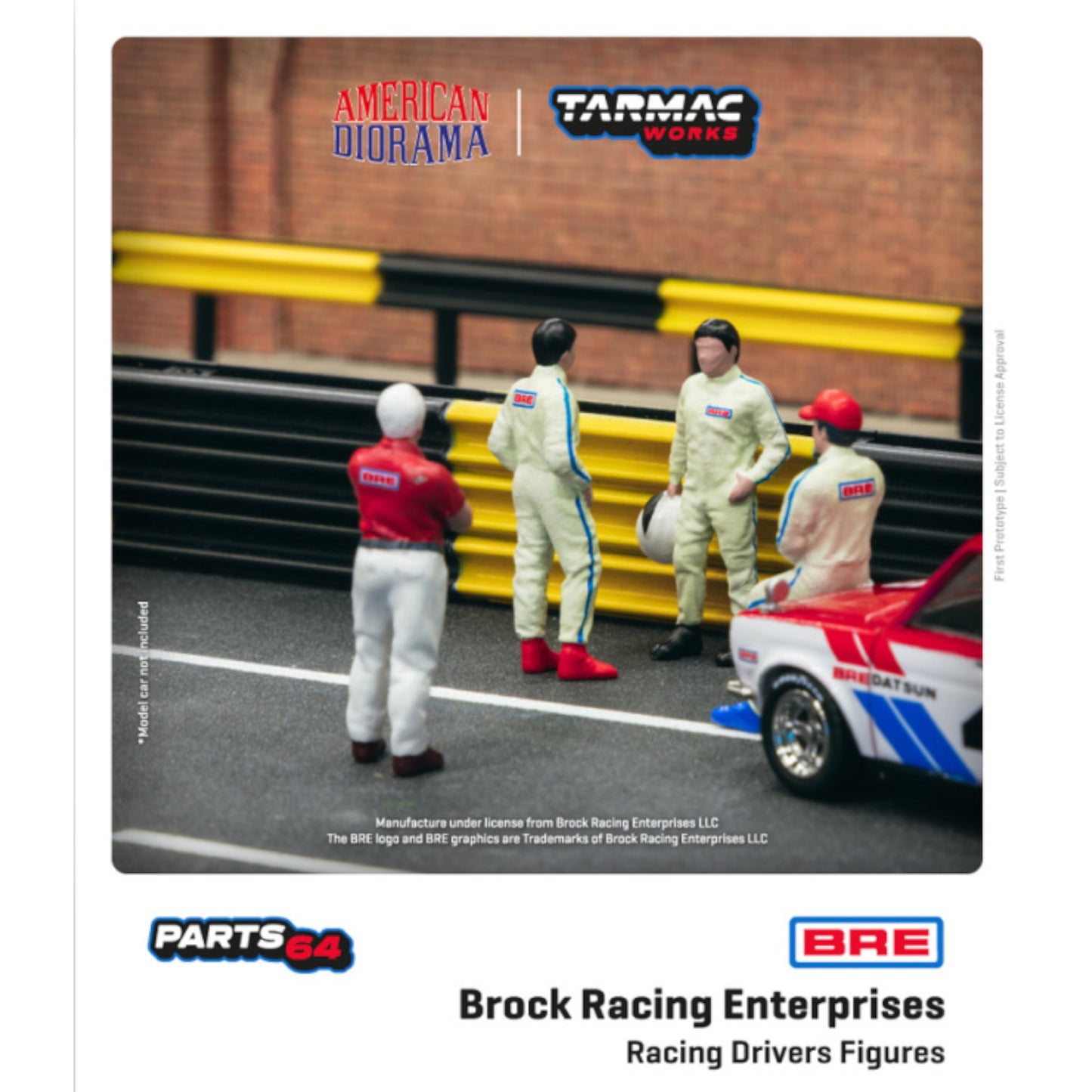 American Diorama x Tarmac - Race Drivers Brock Racing Enterprises Figures -T64F-006-BRE1 - 1:64