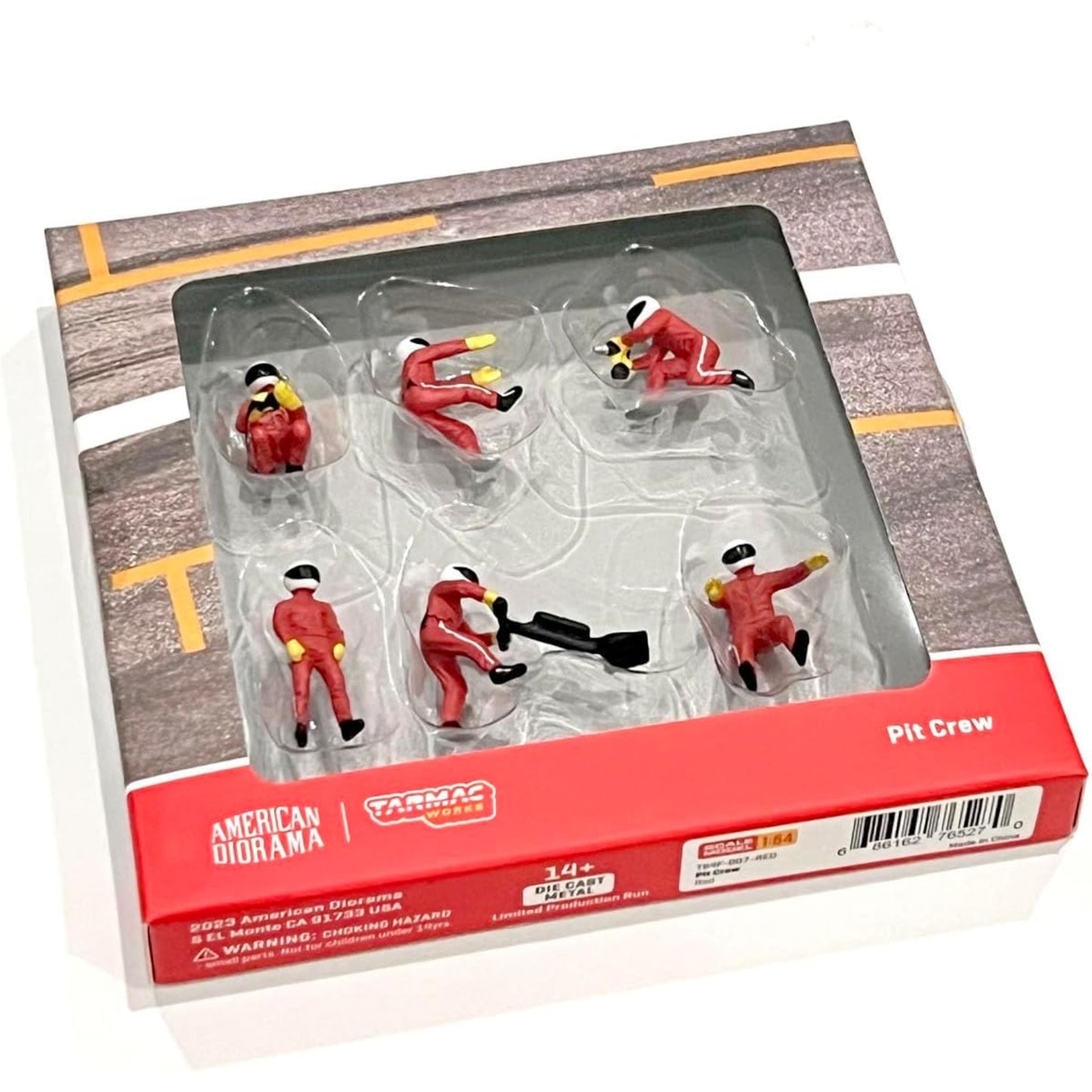 American Diorama x Tarmac - Pit Crew - T64F-007-RED