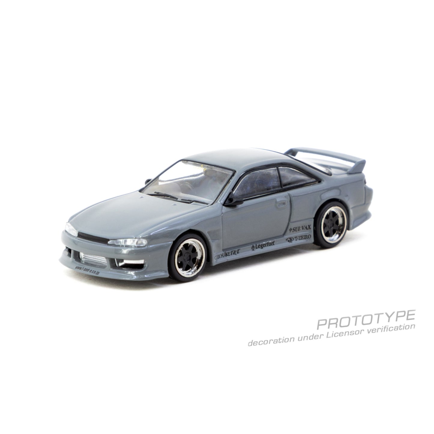 Tarmac Works - Pre-Order - VERTEX Nissan Silvia (S 14), grey - T64G-018-GY
