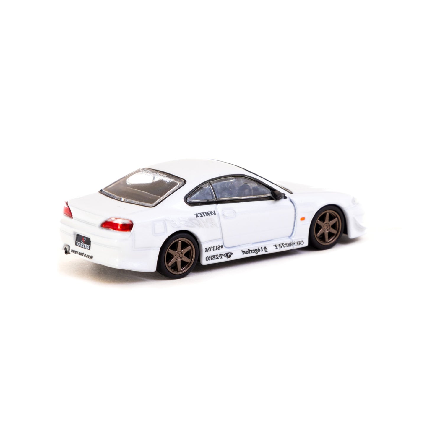 Tarmac Works - Vertex Nissan Silvia S15, white metallic - T64G-023-WH