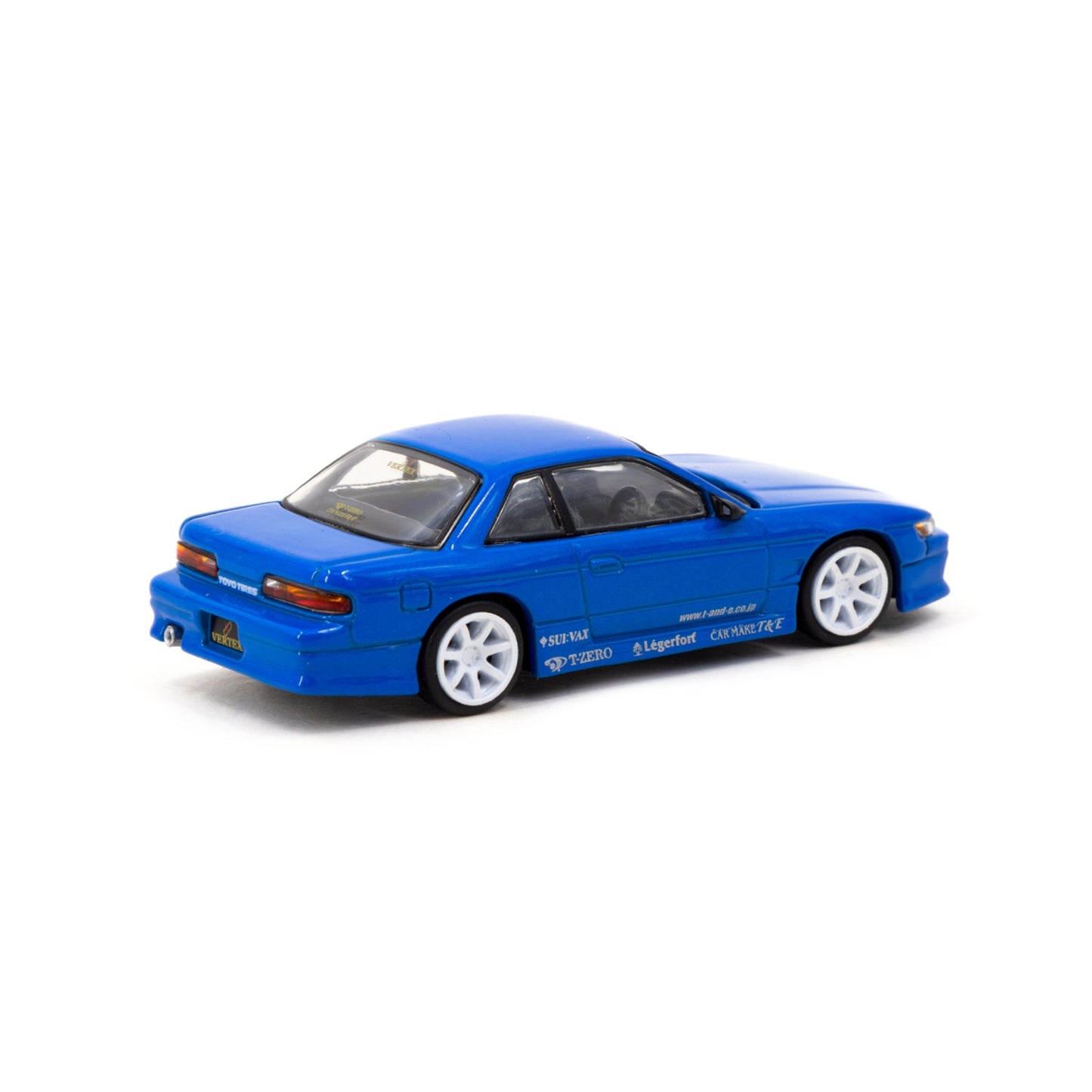 Tarmac Works - Vertex Nissan Silvia S13 *Toyo Tires*, blue metallic - T64G-025-BL-MJ