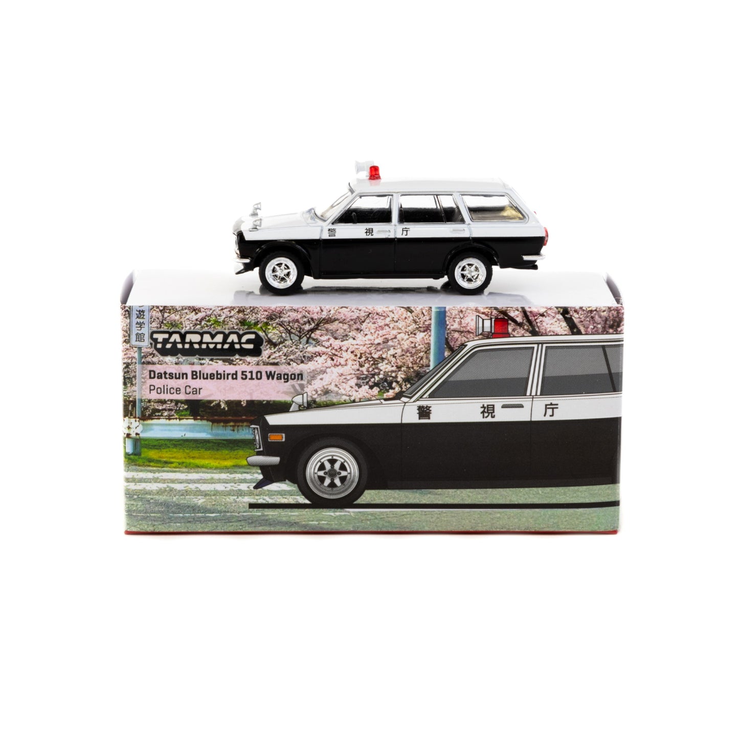 Tarmac Works - Datsun Bluebird 510 Wagon - Police Car - T64G-026-PC