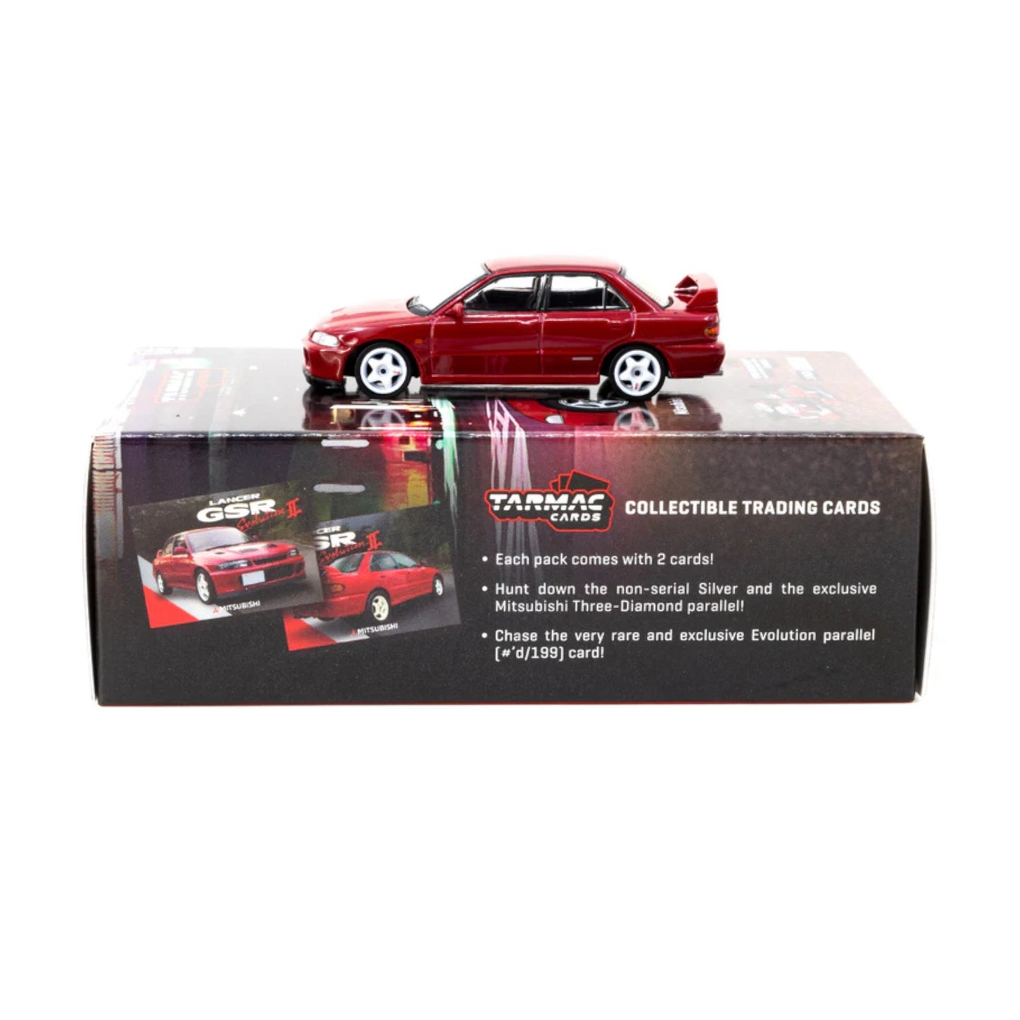 Tarmac Works - Mitsubishi Lancer GSR Evolution II, red - T64G-049-RE
