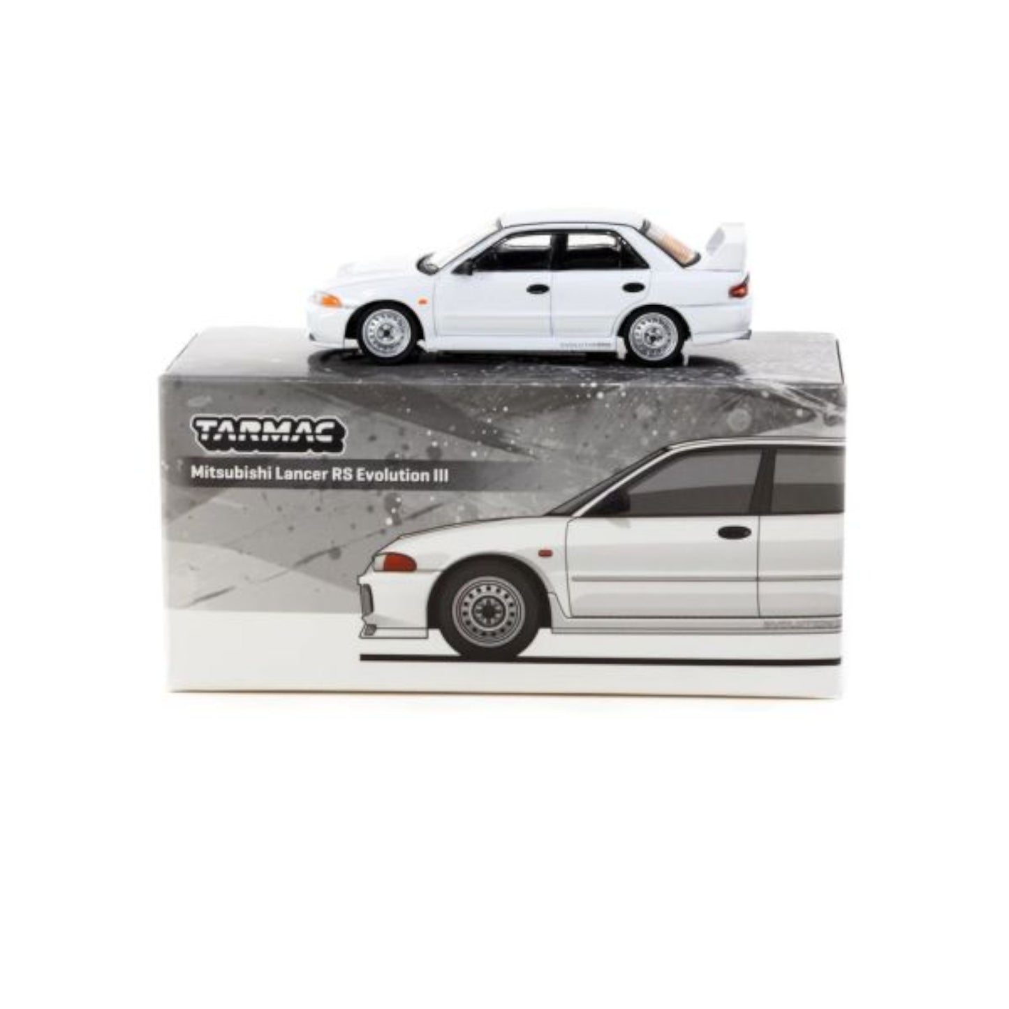 Tarmac Works - Mitsubishi Lancer RS Evolution III, white - T64G-050-RS