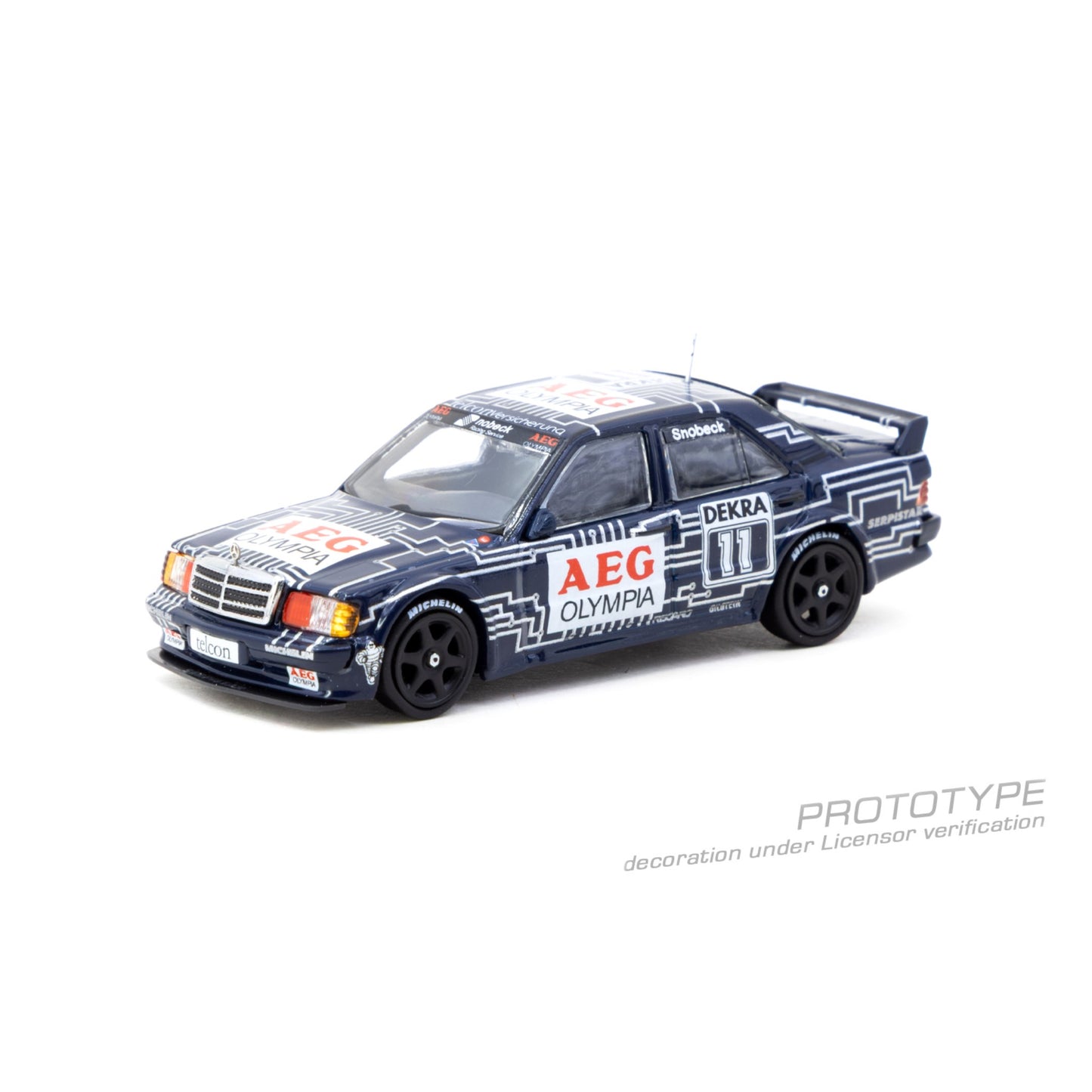 Tarmac Works - Pre-Order - Mercedes-Benz 190 E 2.5-16 EVO 1, #11 - T64G-057-89DTM11
