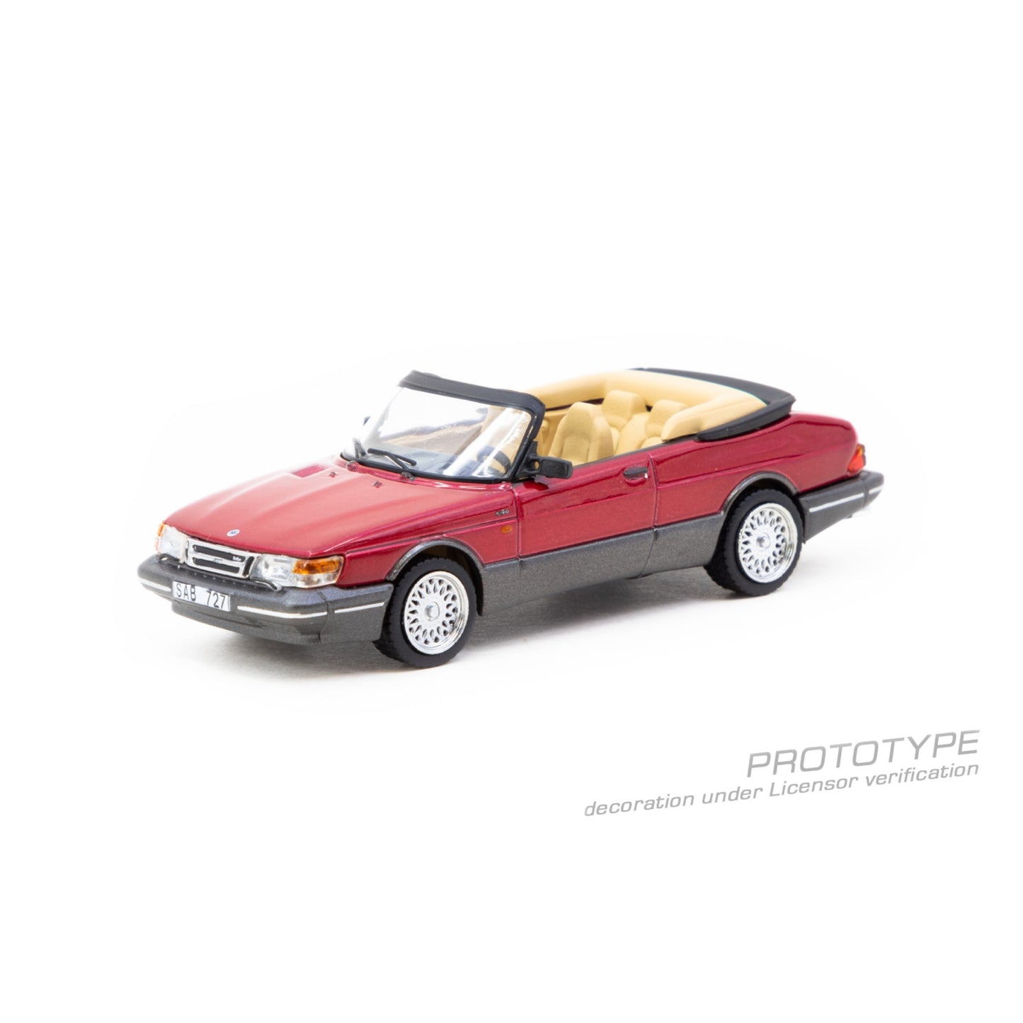 Tarmac Works - Pre-Order - Saab 900 Turbo Convertible, red - T64G-067-RE