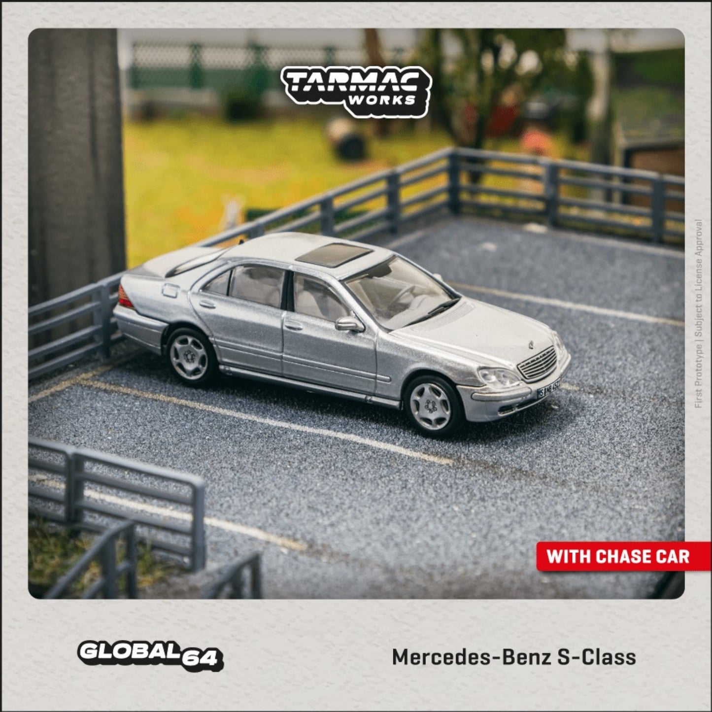 Tarmac Works - Mercedes-Benz S-Class, brilliant silver metallic - T64G-072-SL
