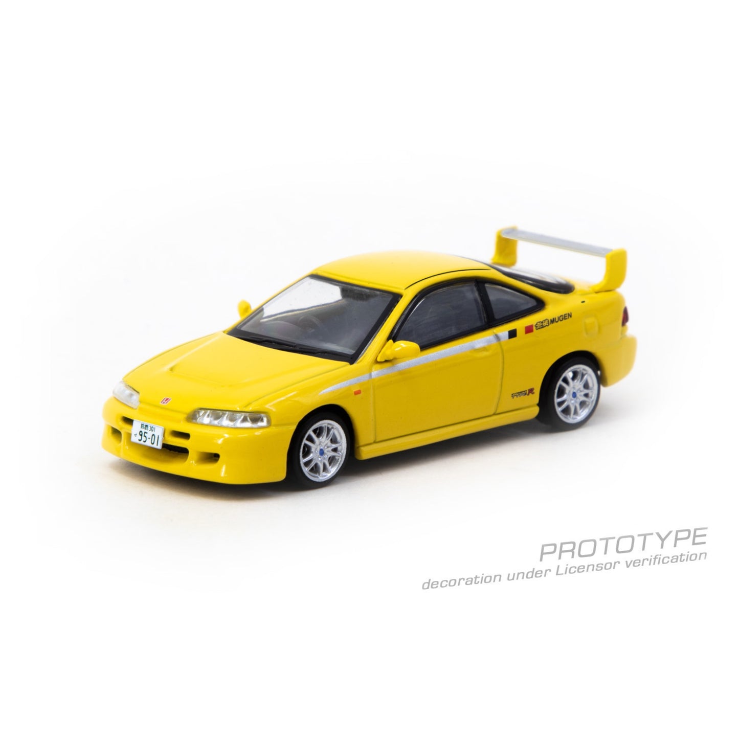 Tarmac Works - Pre-Order - Honda Integra TYPE R DC2 MUGEN, sunlight yellow - T64G-TL059-YL