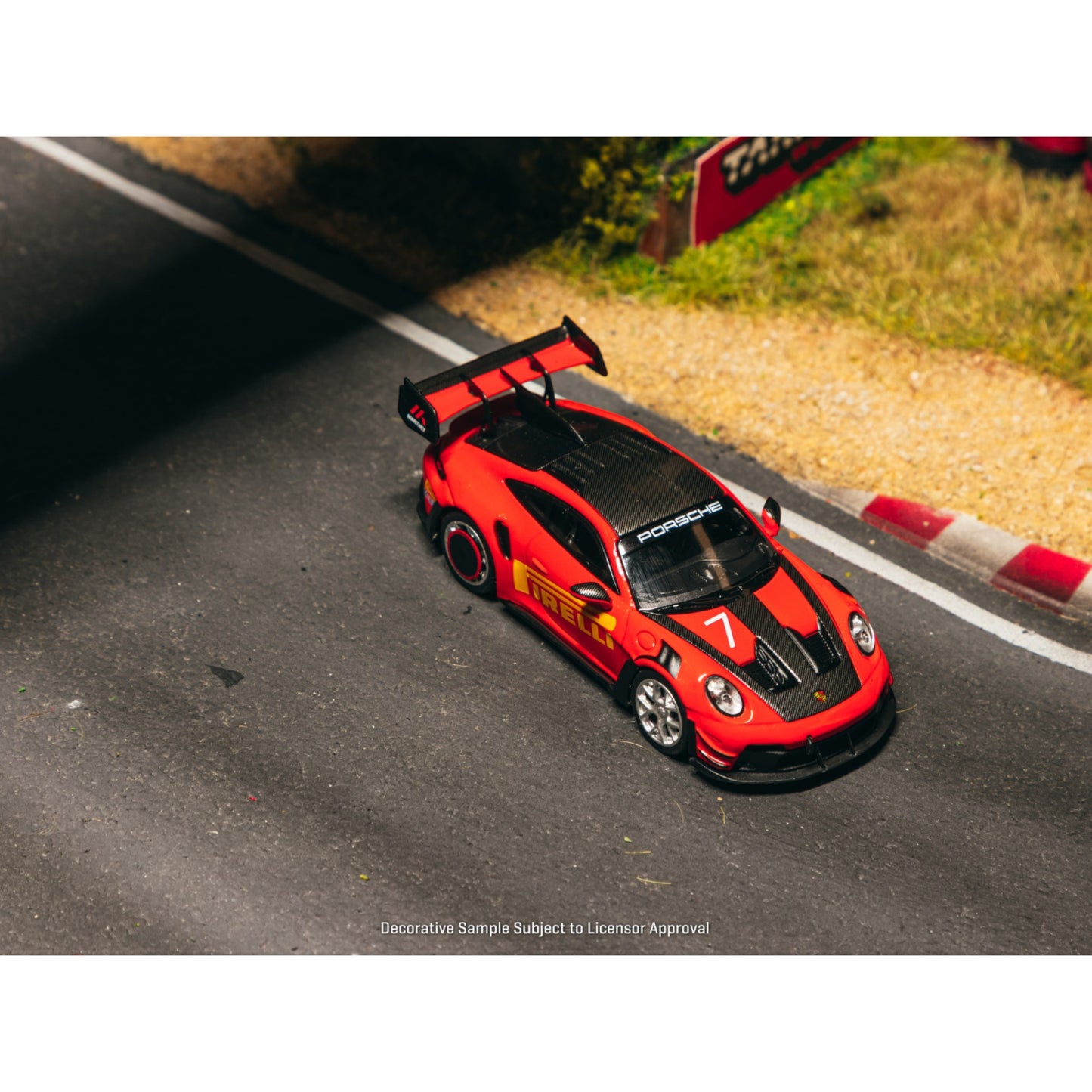 Tarmac Works - Pre-Order - 2025 Porsche GT3RS (992.1), Manthey Racing, red - T64MC-023-RE