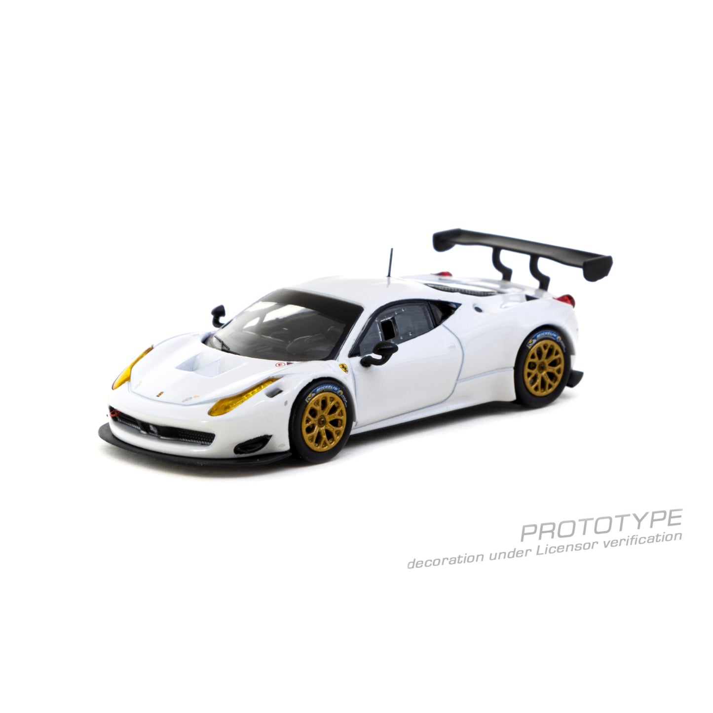 Tarmac Works - Pre-Order - Ferrari 458 Italia GT3, white - T64R-074-WH