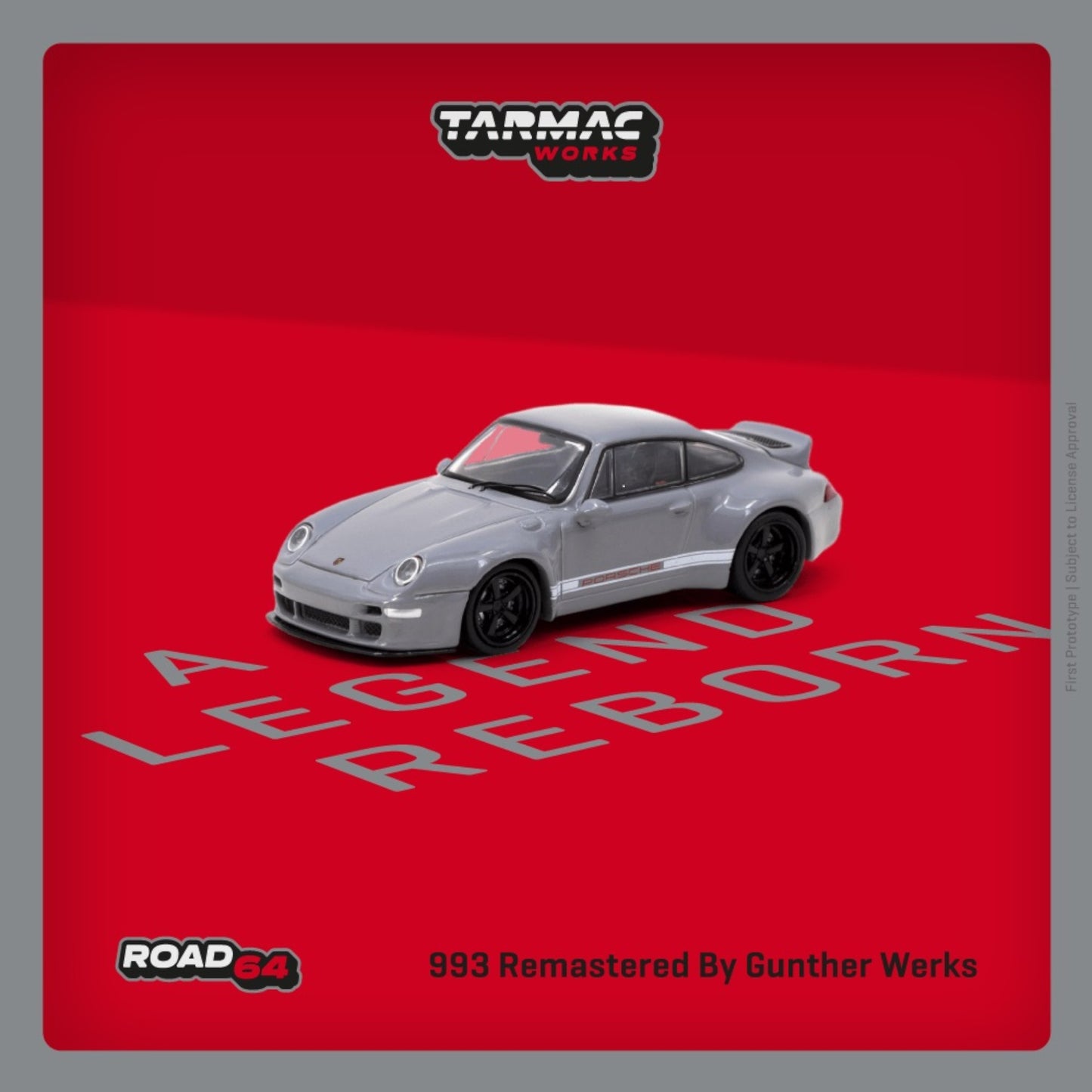 Tarmac Works - Porsche 993 Remastered by Gunther Werks, grey - T64R-TL054-GY