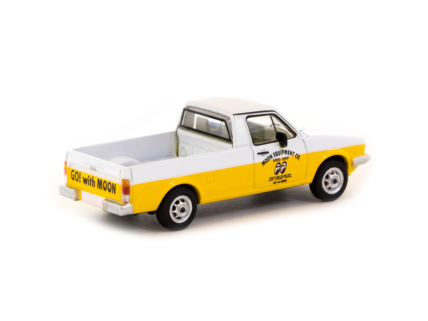 Tarmac Works x Schuco - Volkswagen Caddy Moon Equipped white/yellow - T64S-013-ME1