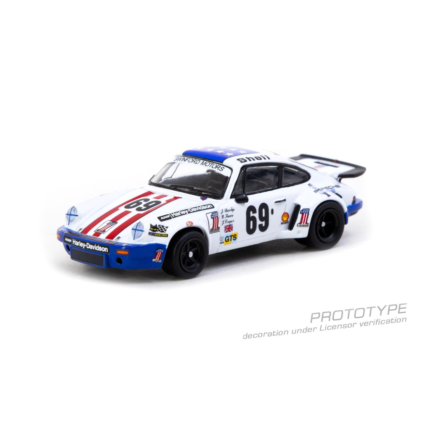 Tarmac Works - Pre-Order - 1975 Porsche 911 Carrera RSR 3.0 #69 24h Le Mans - T64S-024-75LM69