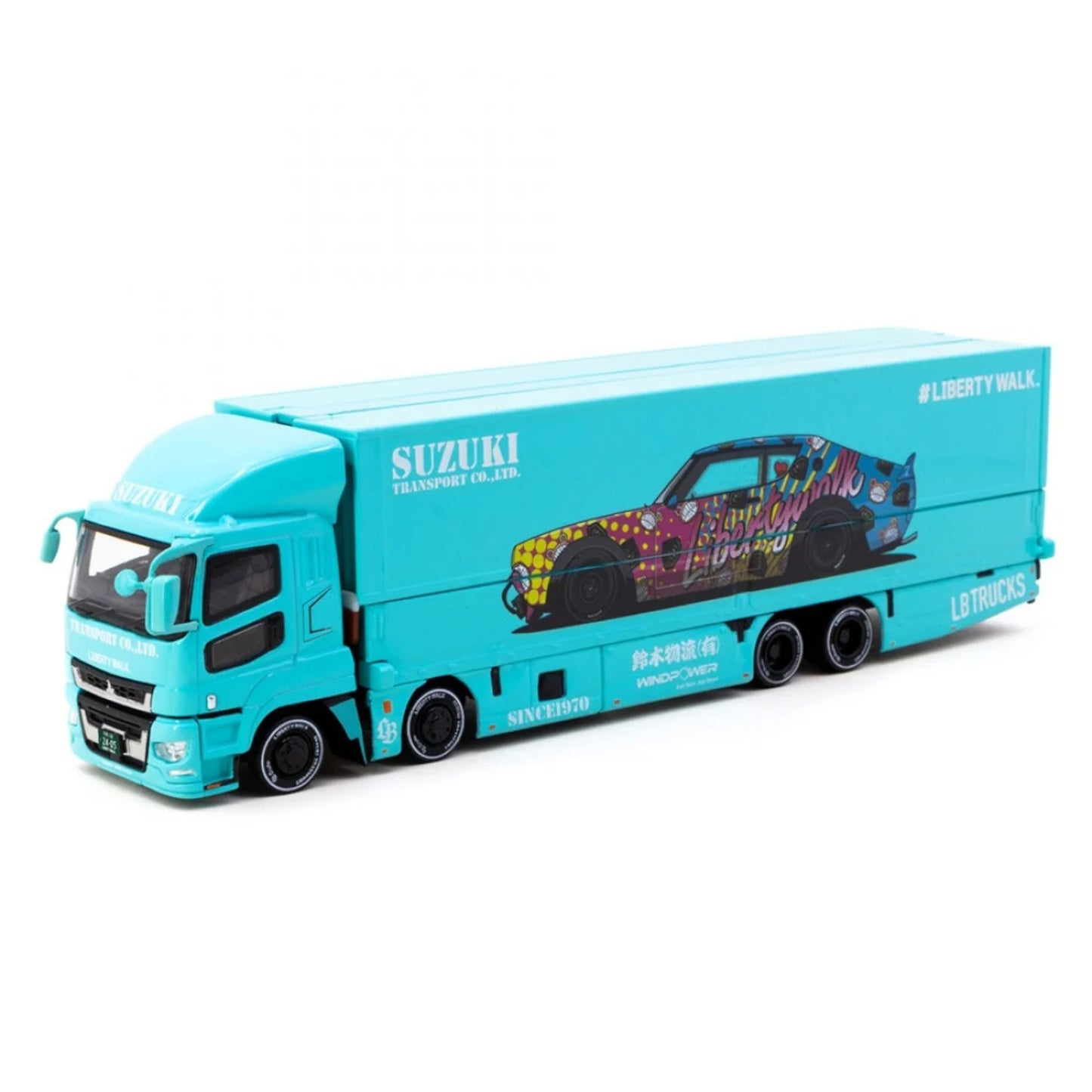 Tarmac Works - Pre-Order - Mitsubishi Fuso Super Great *LB-TRUCKS*, blue - T64T-TL001-LBS