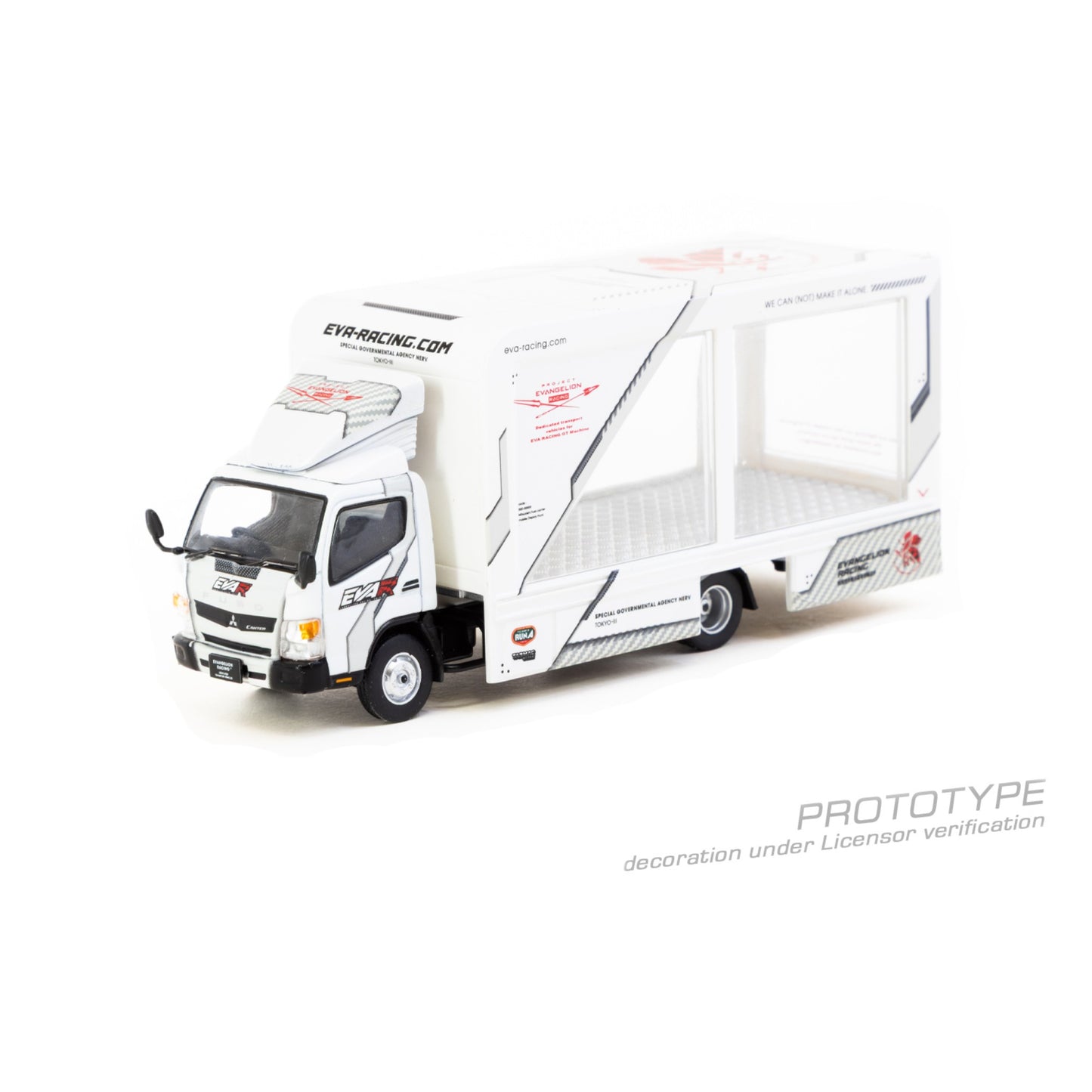 Tarmac Works - Pre-Order - Mitsubishi Fuso Canter EVA Racing, white - T64T-TL002-EVA