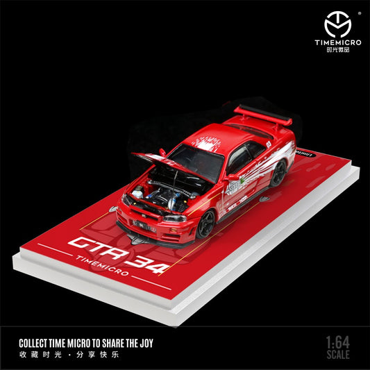 Time Micro - Nissan Skyline GT-R (R34), passion red - TM643435