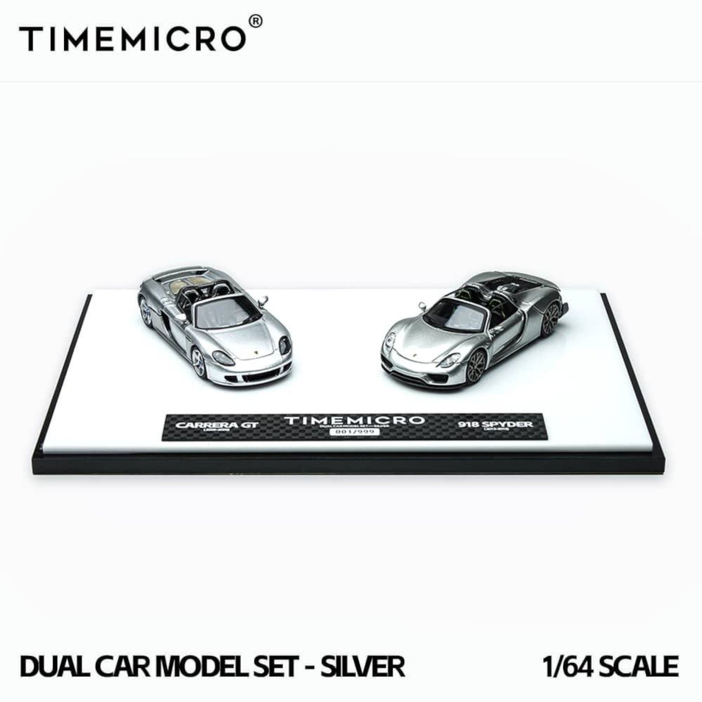Time Micro - Pre-Order - 918 Spyder & CARRERA GT Double Pac, silver - TM643529-T - Boxset