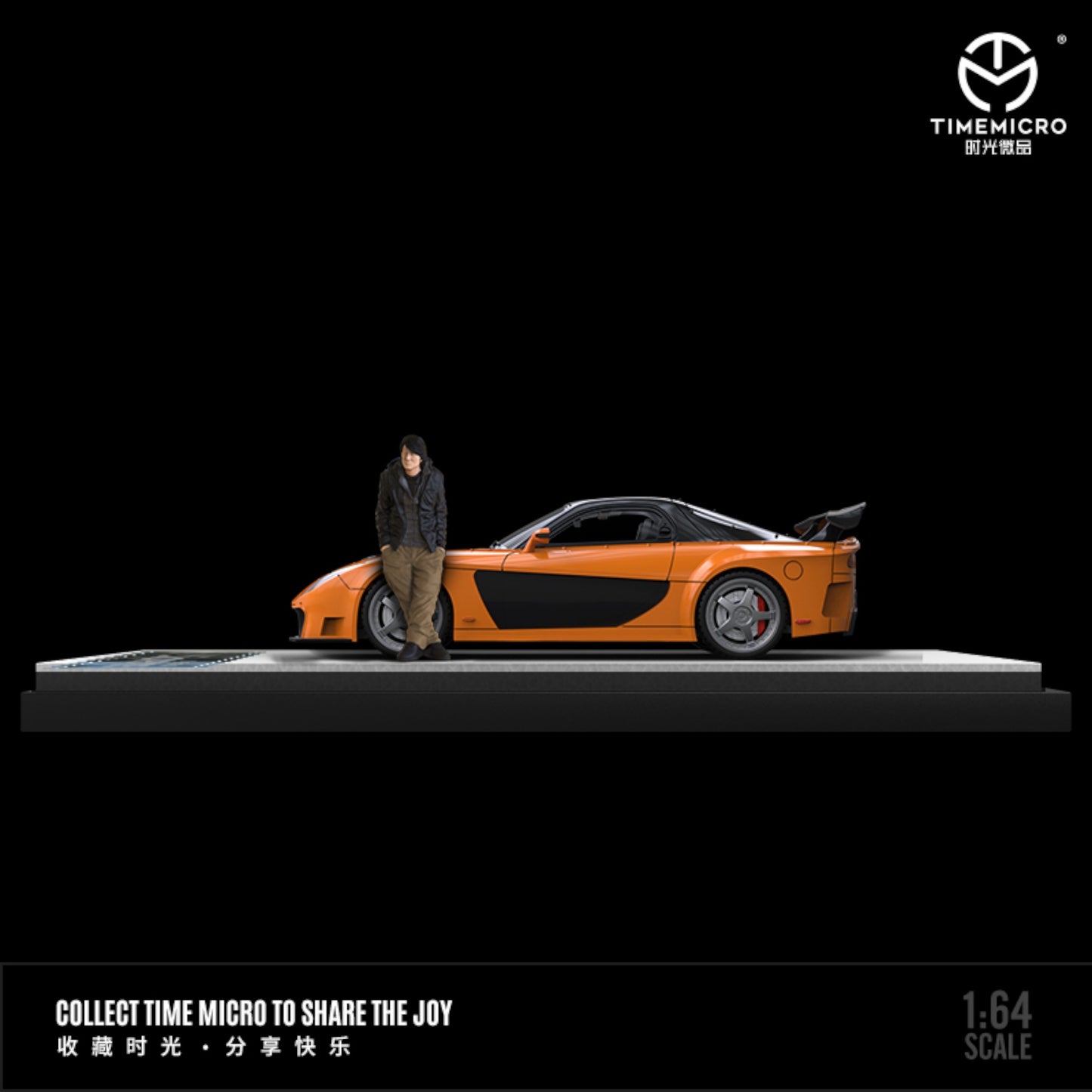 Time Micro - Mazda RX-7 Veilside mit Figur - TM645801-1