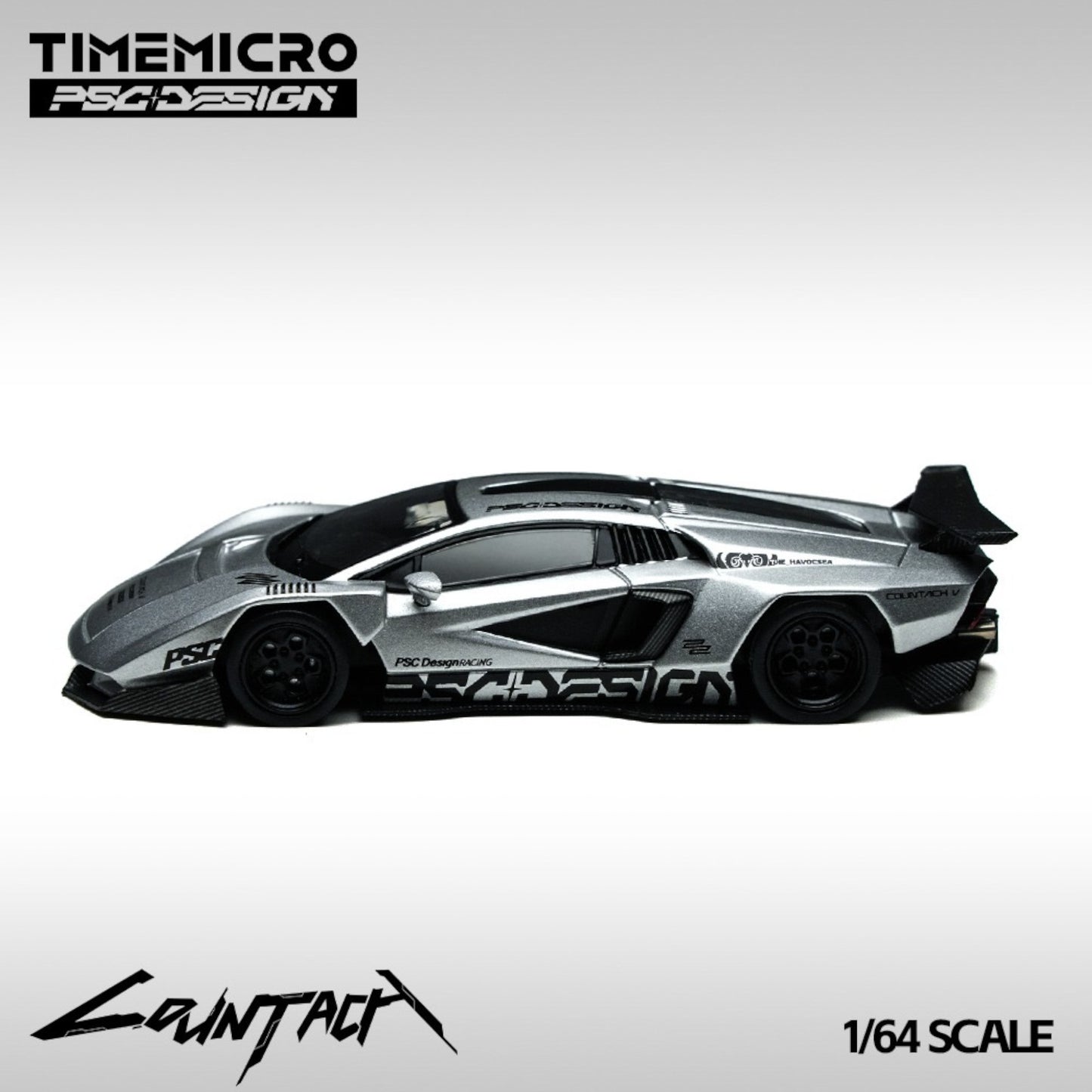 Pre-Order bis 08.09.2025 - TimeMicro x PSC Design - Countach "V" Silver Bullet - TM647704