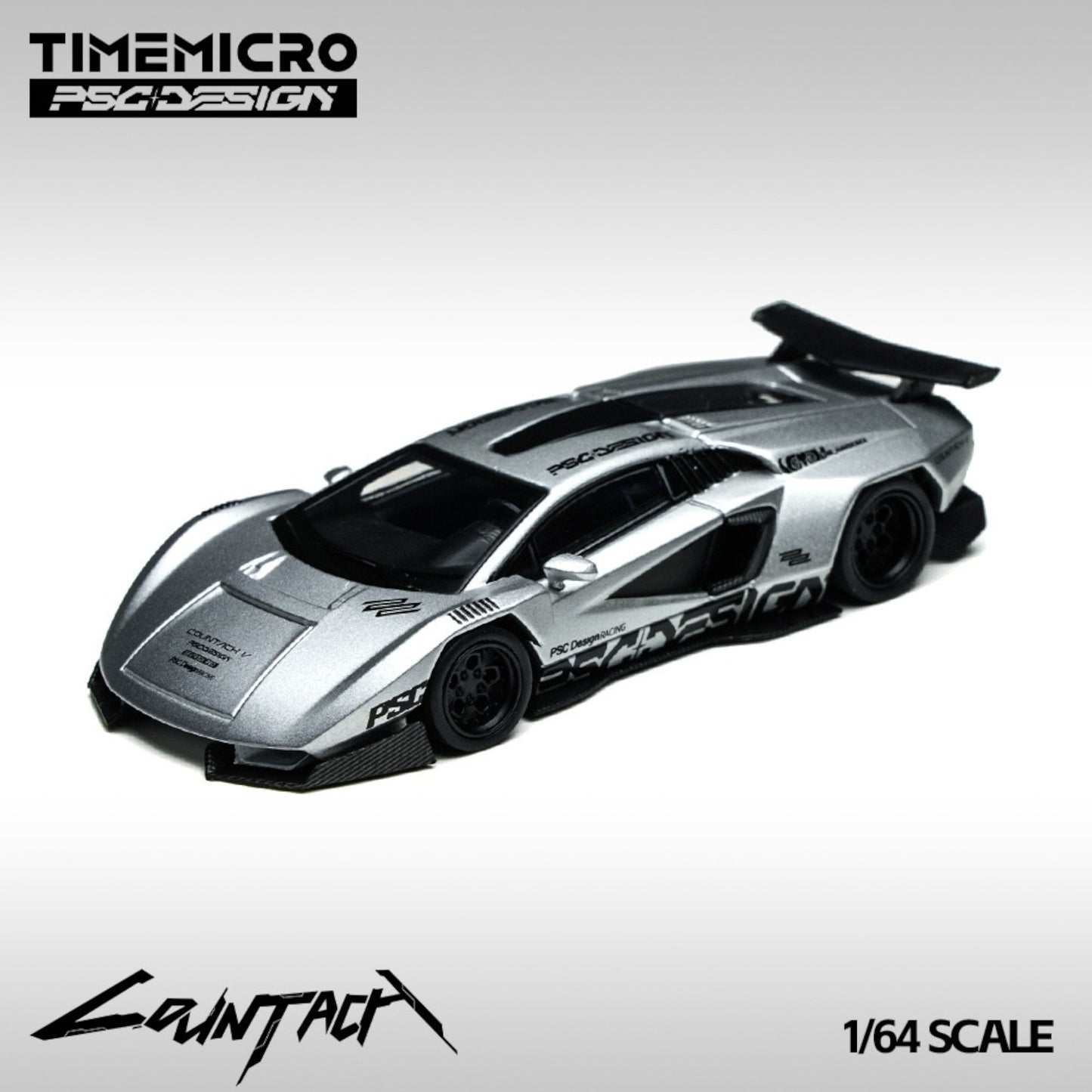 Pre-Order bis 08.09.2025 - TimeMicro x PSC Design - Countach "V" Silver Bullet - TM647704