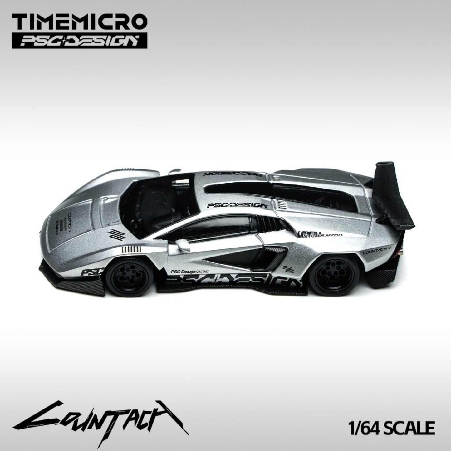 Pre-Order bis 08.09.2025 - TimeMicro x PSC Design - Countach "V" Silver Bullet - TM647704