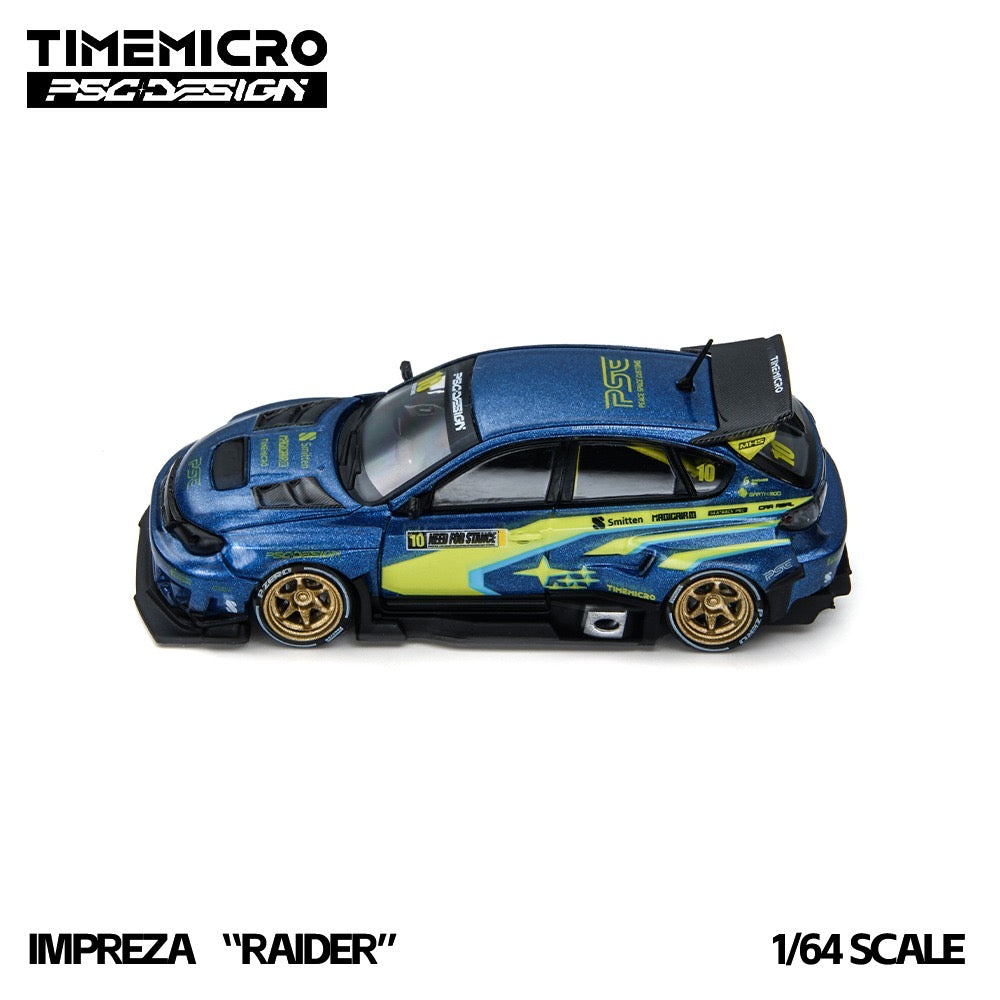 TimeMicro × PSC DESIGN - Pre-Order - Impreza "Raider" Blue/Yellow - TM648304