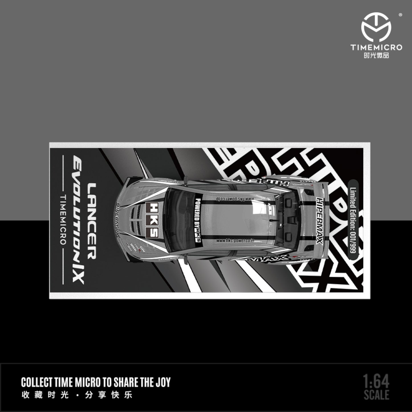 TimeMicro - Pre-Order - Mitsubishi Lancer EVO 9th Gen. Hipermax Metallic silver - TM800210