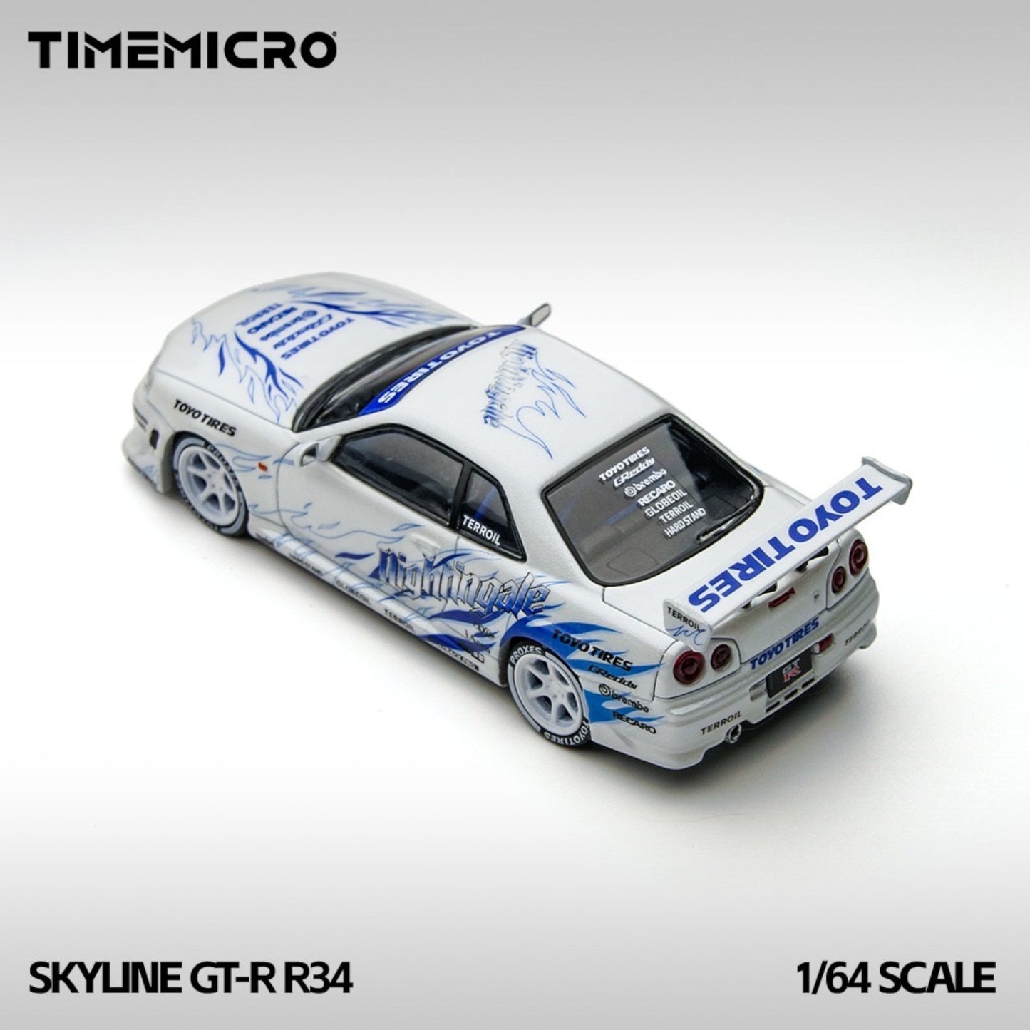 TimeMicro - Pre-Order - Skyline GT-R R34 "Drifting Flame" - TM800503