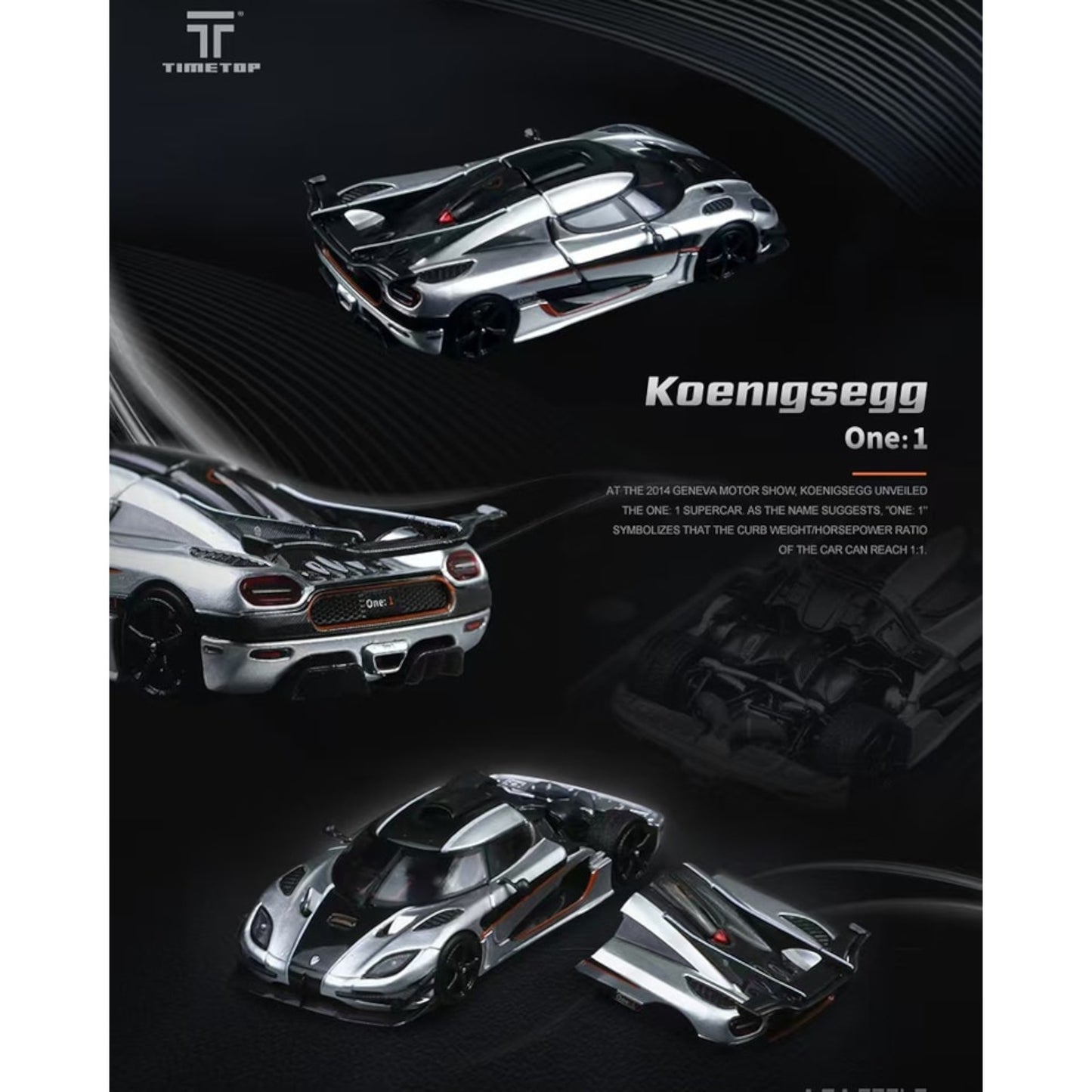 TimeTop - Pre-Order - Koenigsegg One 1 - Boxset - TM644810