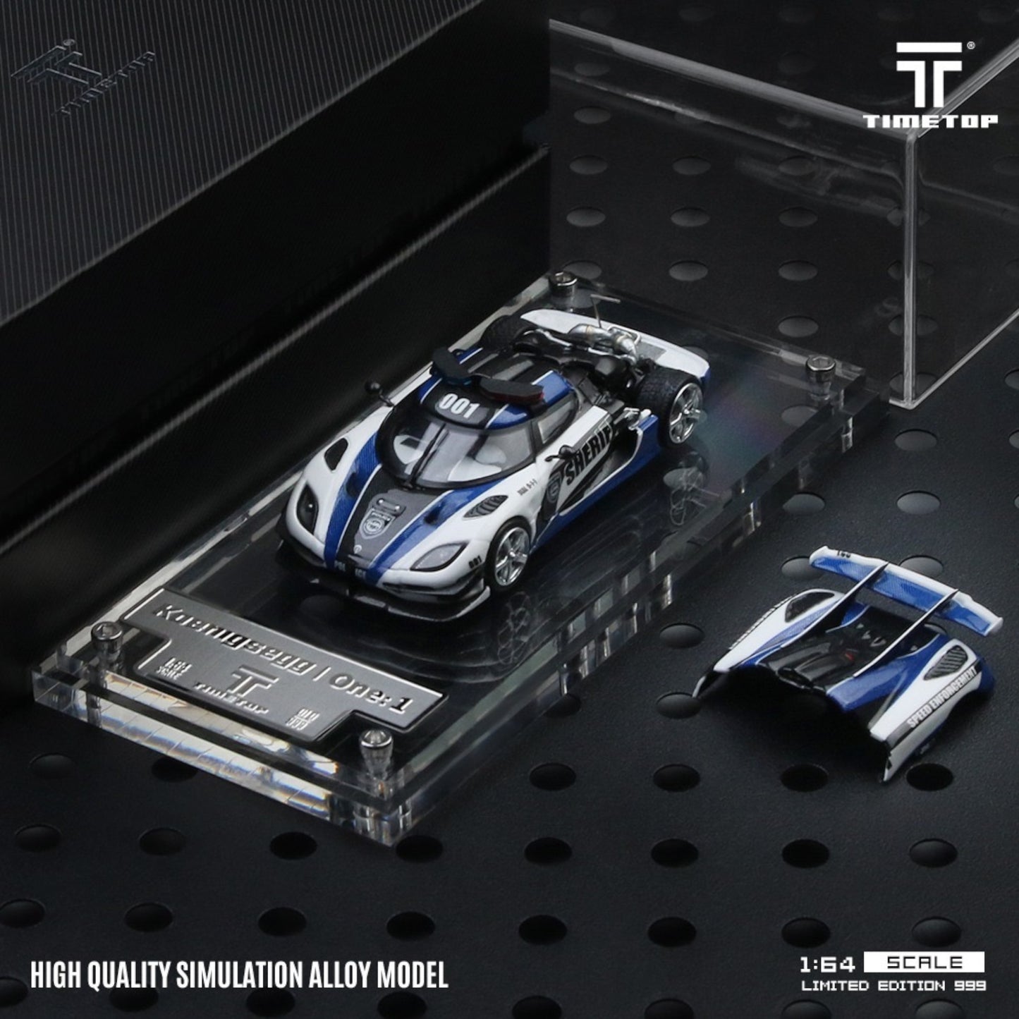 Pre-Order bis 26.08.2025 - TimeTop - Koenigsegg One 1 Police Car - Boxset - TM644816