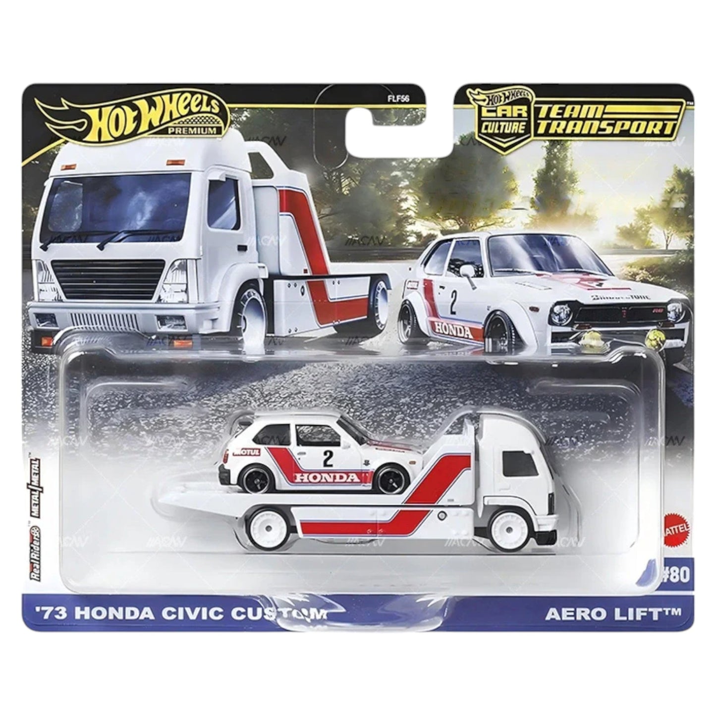 Hot Wheels 2025 - Team Transport - ´73 Honda Civic Custom / Aero Lift - #80 - JBM36