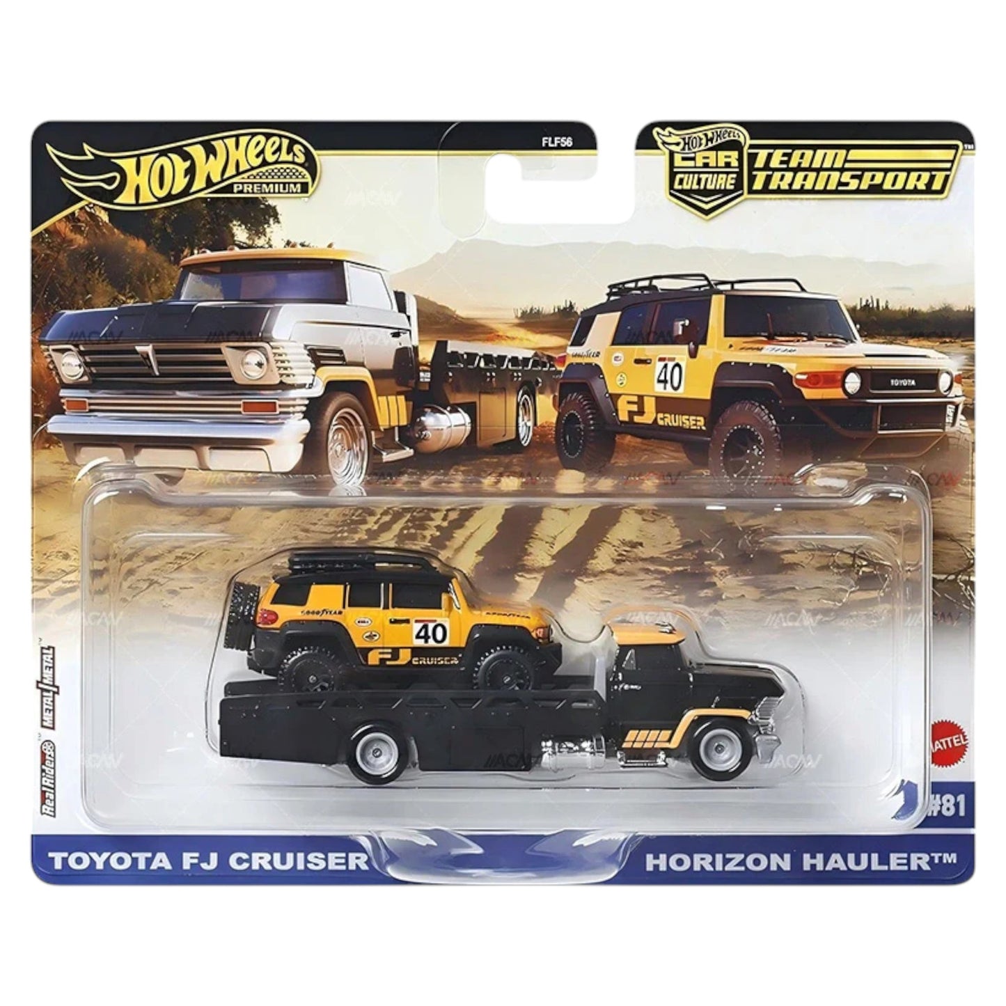 Hot Wheels 2025 - Team Transport - Toyota FJ Land Cruiser & Horizon Hauler - JBM33 #81