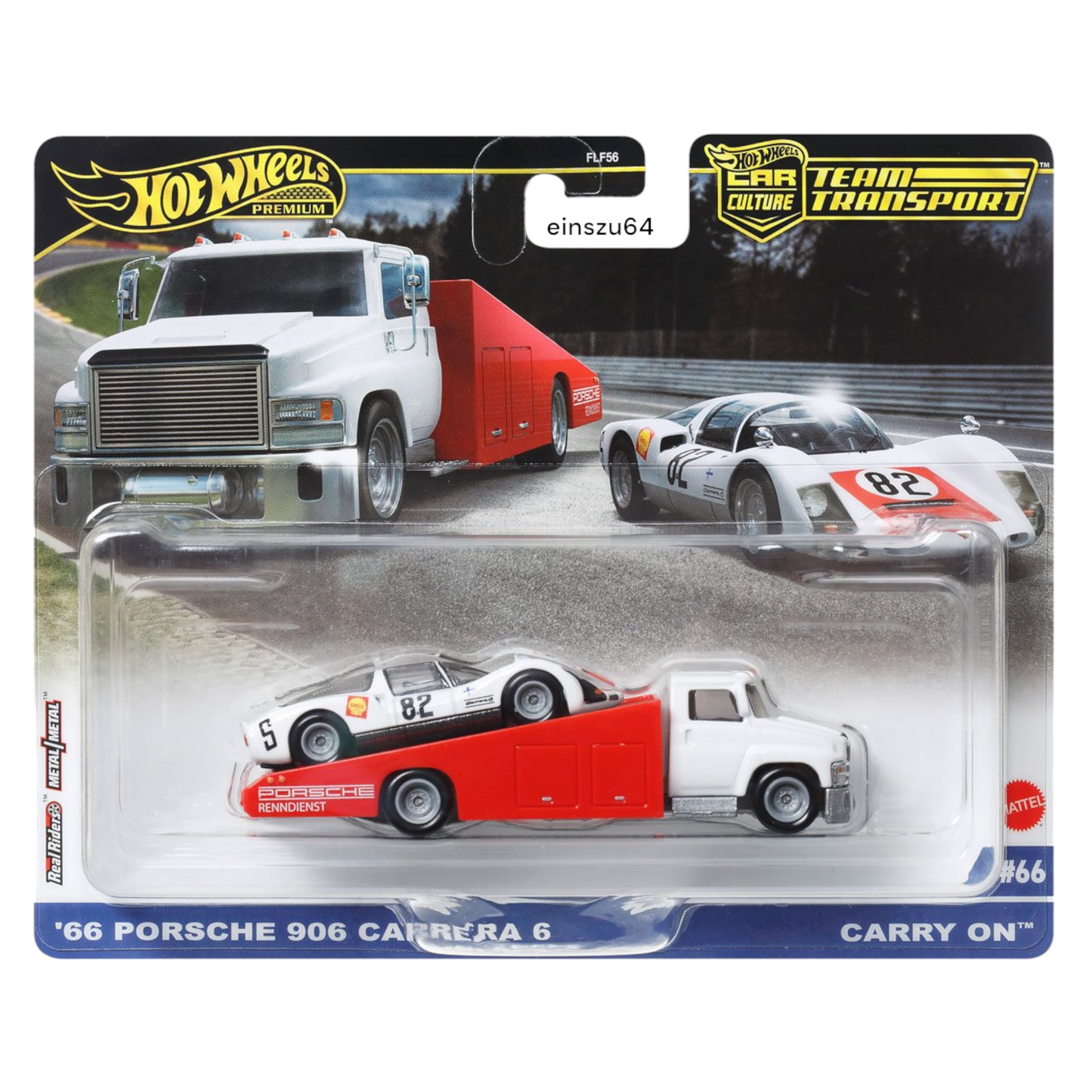 Hot Wheels 2024 - Team Transport - ´66 Porsche 906 Carrera 6 & Carry On - HRV47 - #66