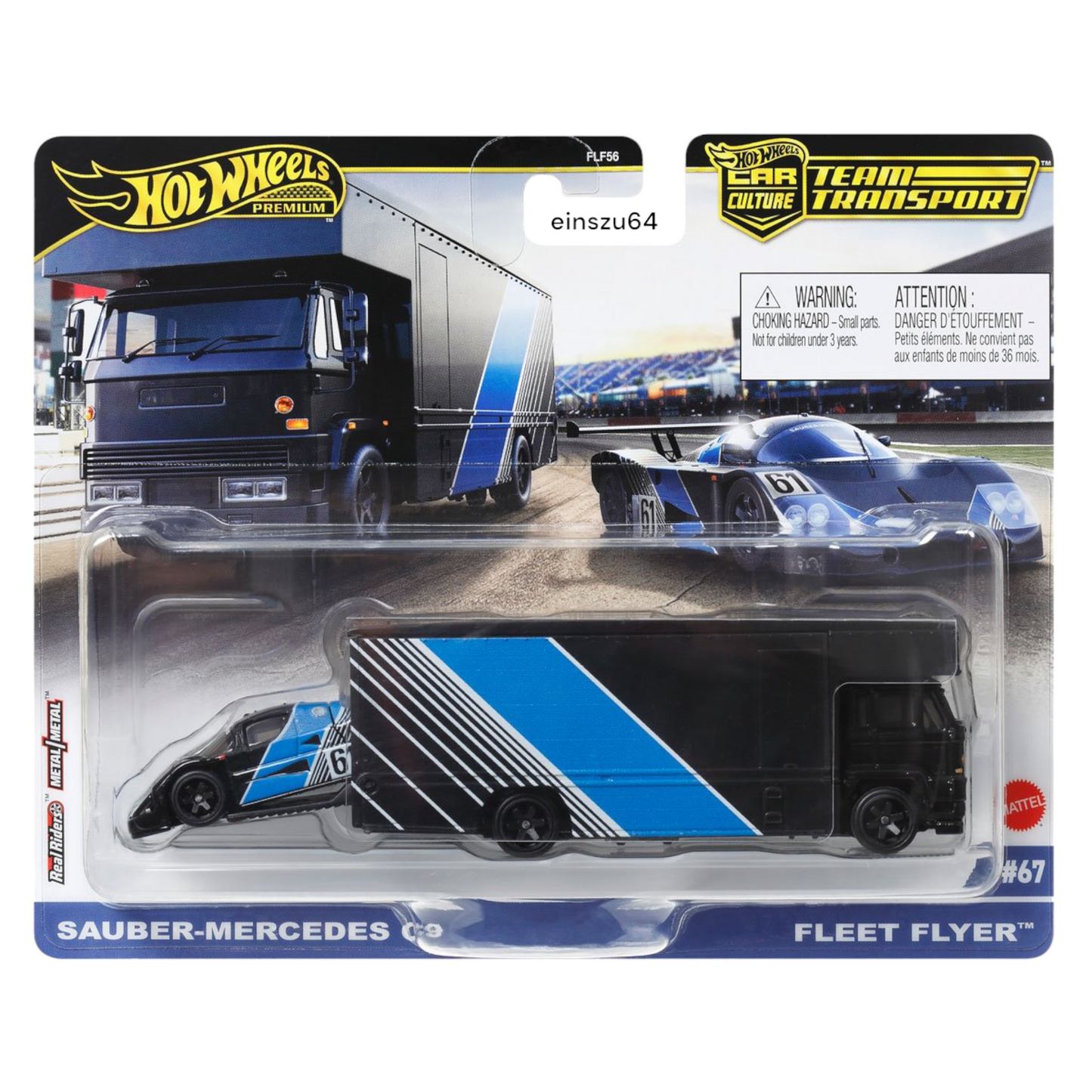 Hot Wheels 2024 - Team Transport - Sauber Mercedes C9 & Fleet Flyer - HRV41 - #67