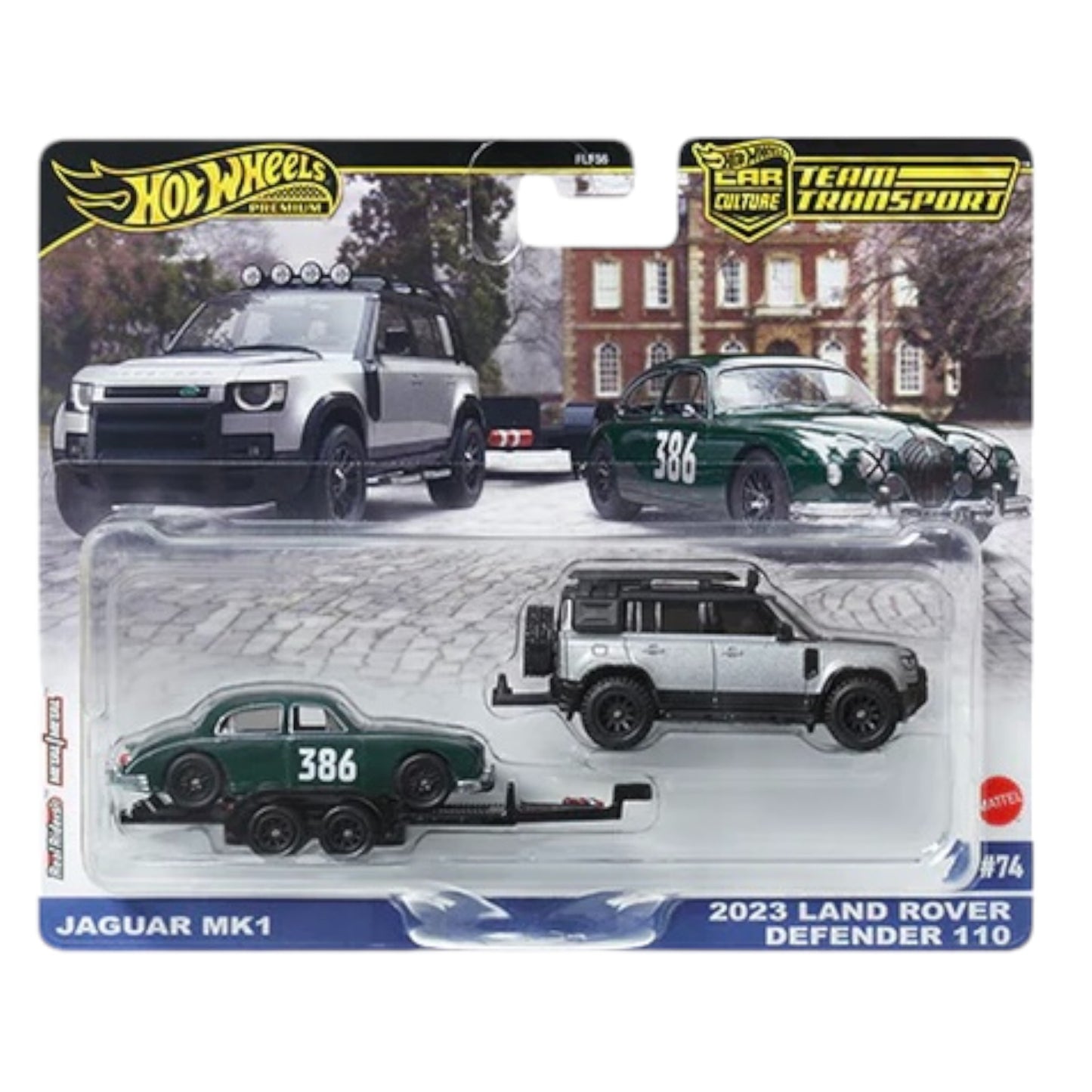 Hot Wheels 2024 - Team Transport - Jaguar MK 1 / 2023 Land Rover Defender 110 - #74