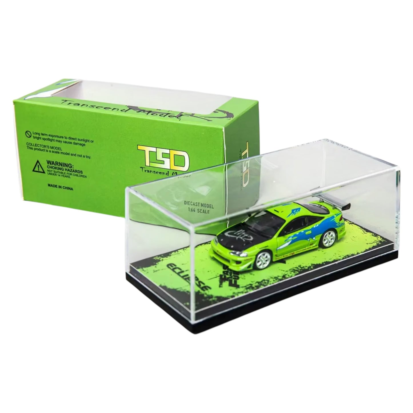 Transcend Models - Mitsubishi Eclipse - green-black - 1:64