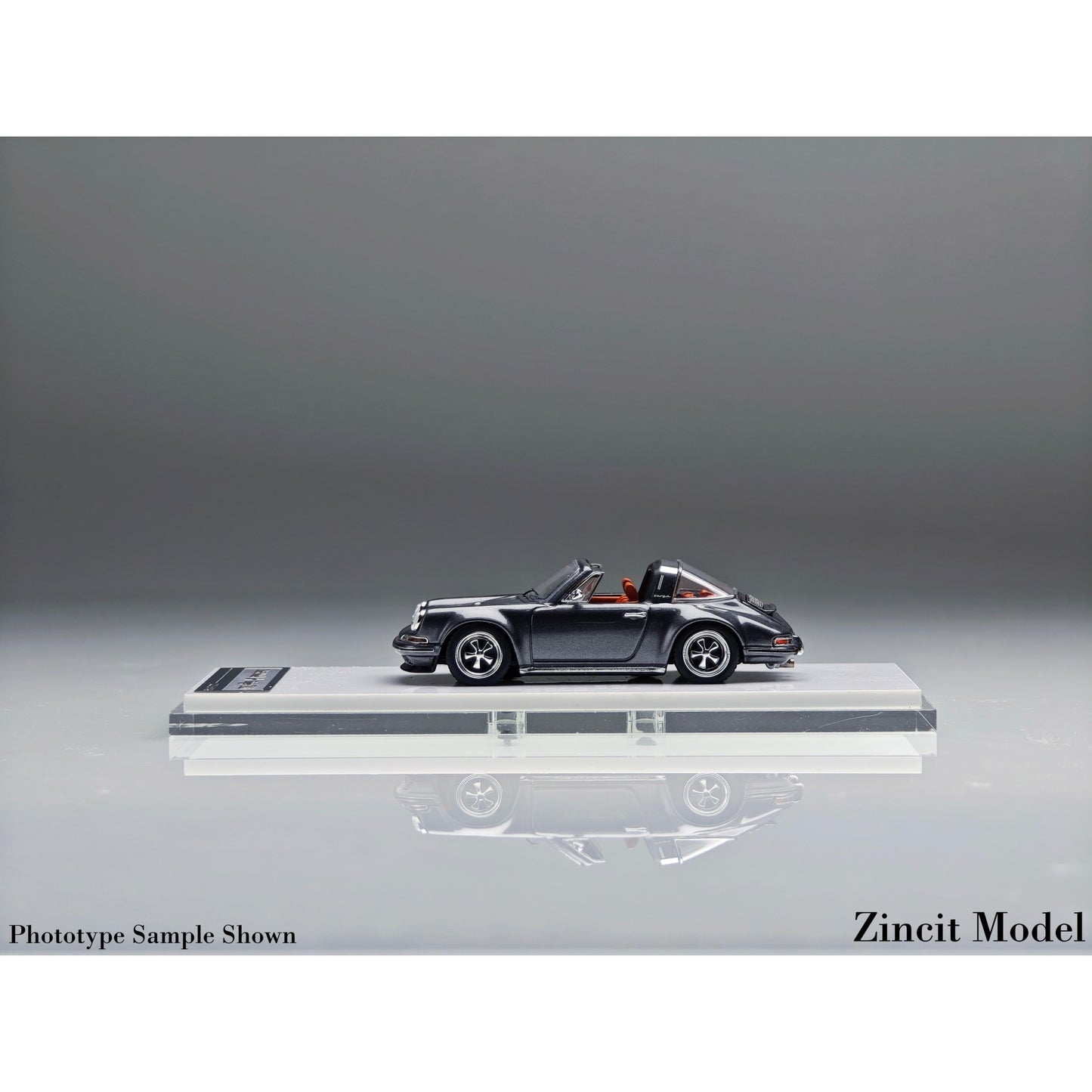 Zincit Model - Pre-Order - Singer 911 964 Targa, Metallic Dark Gray - ZCM64-SINT-DGRY