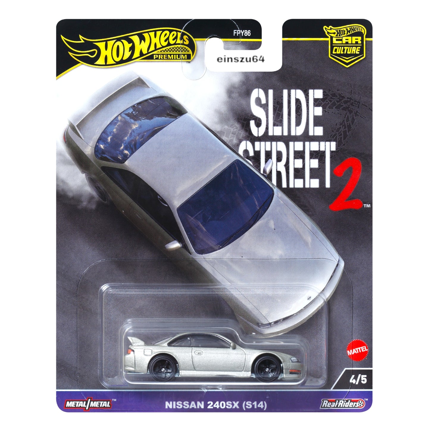 Hot Wheels 2024 - Slide Street - Nissan 240SX (S14) - HKC83