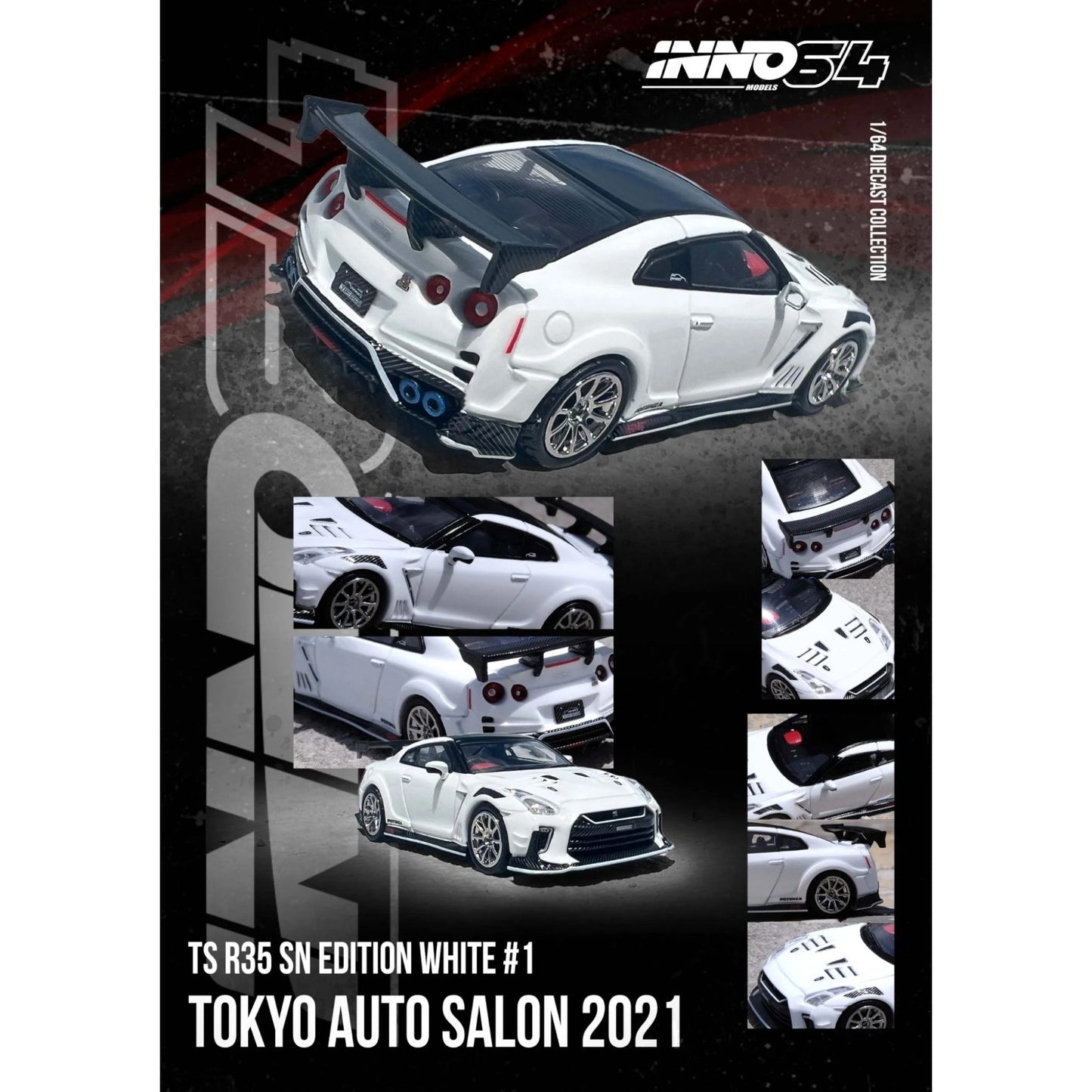 INNO64 - NISSAN GT-R (R35) "TOP SECRET" Tokyo Auto Salon 2021 - IN64-R35TS-TAS2021