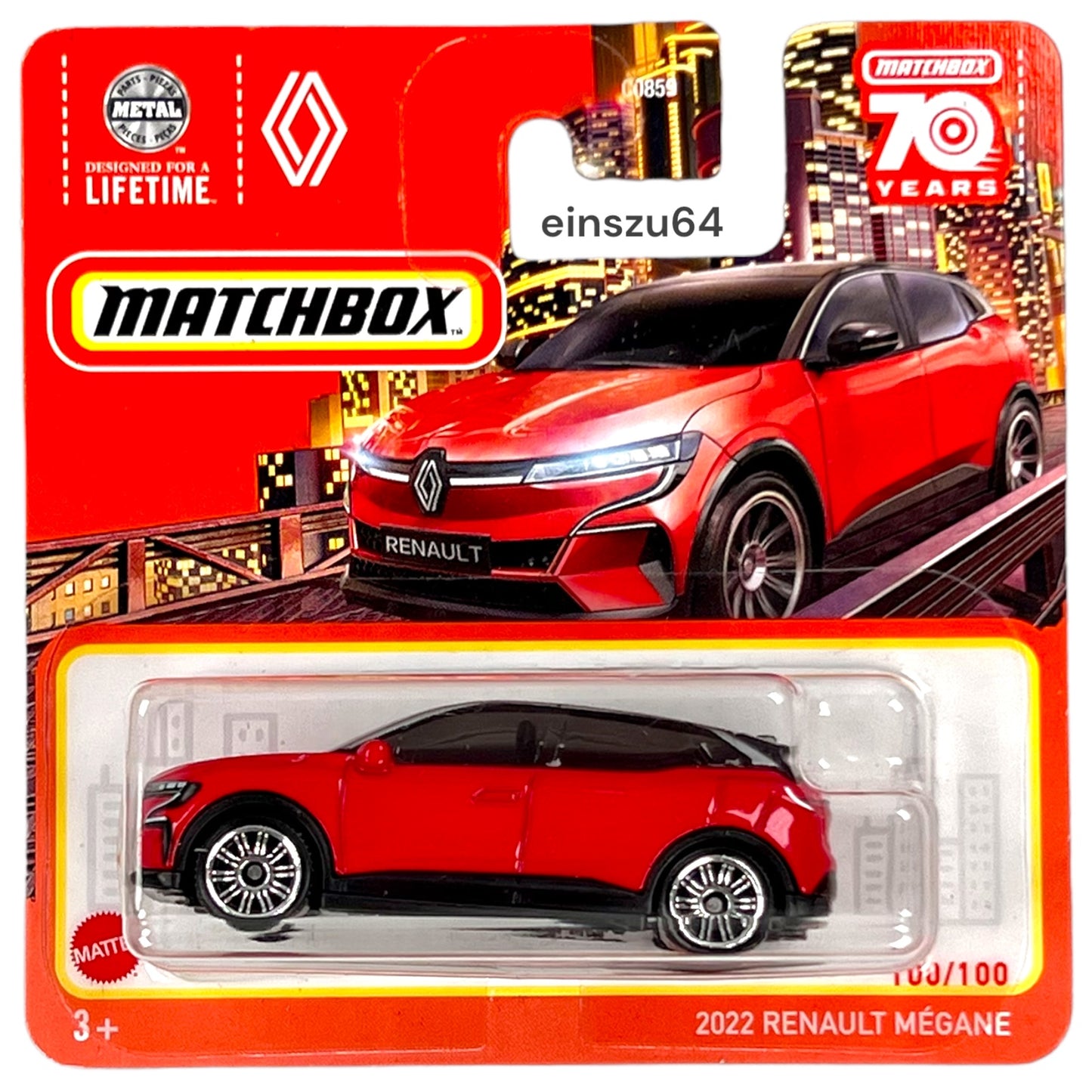 Matchbox 2023 - 2022 Renault Megane - HLC69 - 100/100 - 1:64