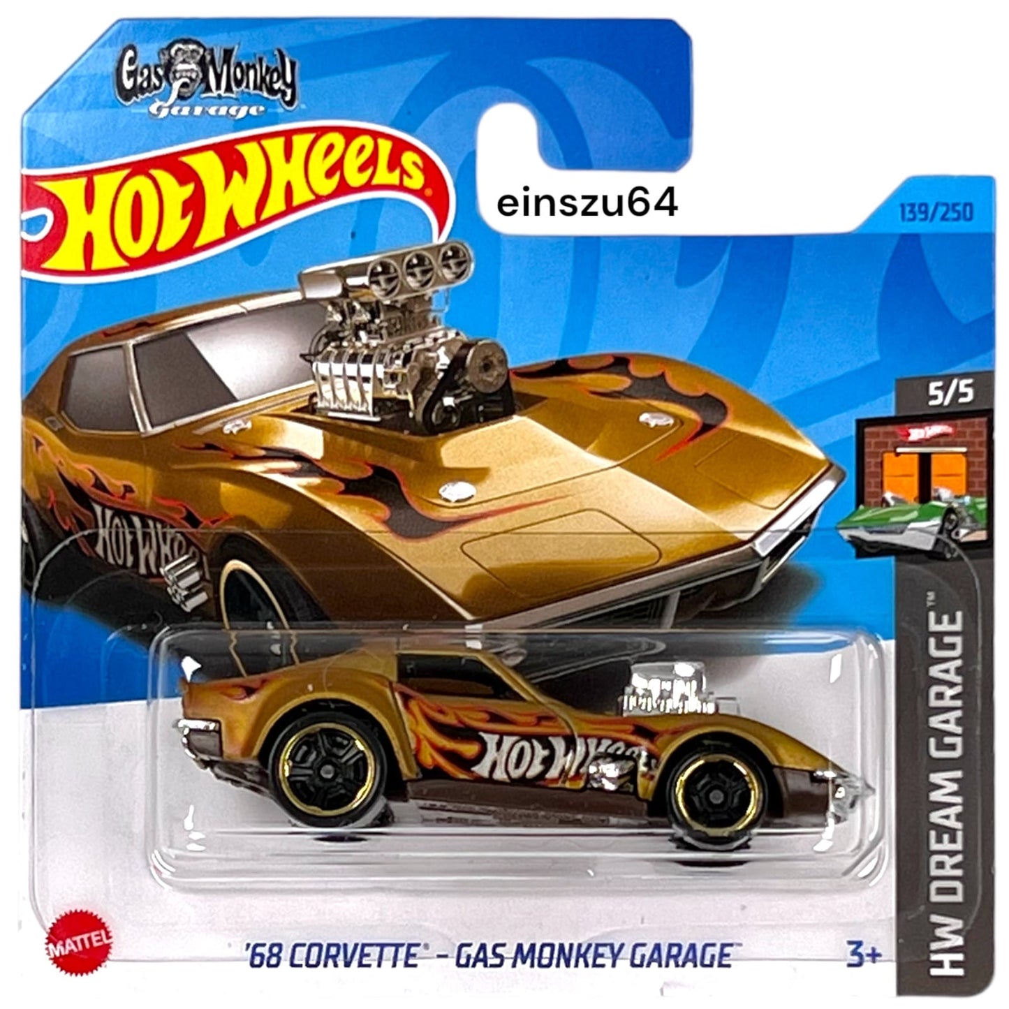 Hot Wheels 2023 - ´68 Corvette - Gas Monkey Garage - Dream Garage 5/5 - HKH23