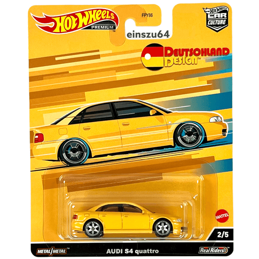 Hot Wheels 2022 - Deutschland Design - Audi S4 Quattro - HCJ95 - 1:64