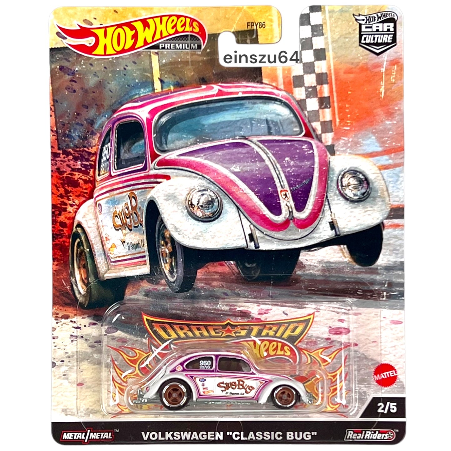 Hot Wheels 2023 - Drag Strip - Volkswagen Classic Bug - HCK23 - 1:64 - Car Culture