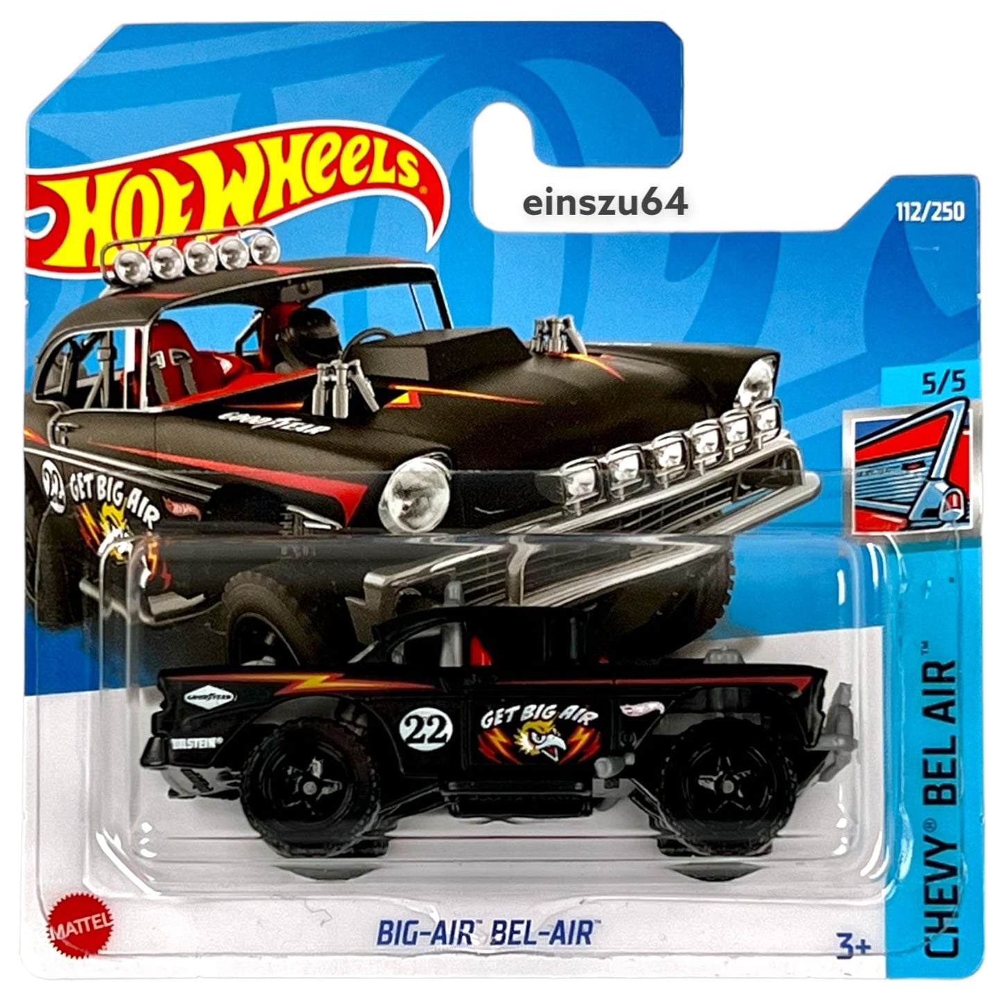 Hot Wheels 2022 - Big-Air Bel-Air - Chevy Bel Air 5/5 - HCV14 - 112/250 - 1:64