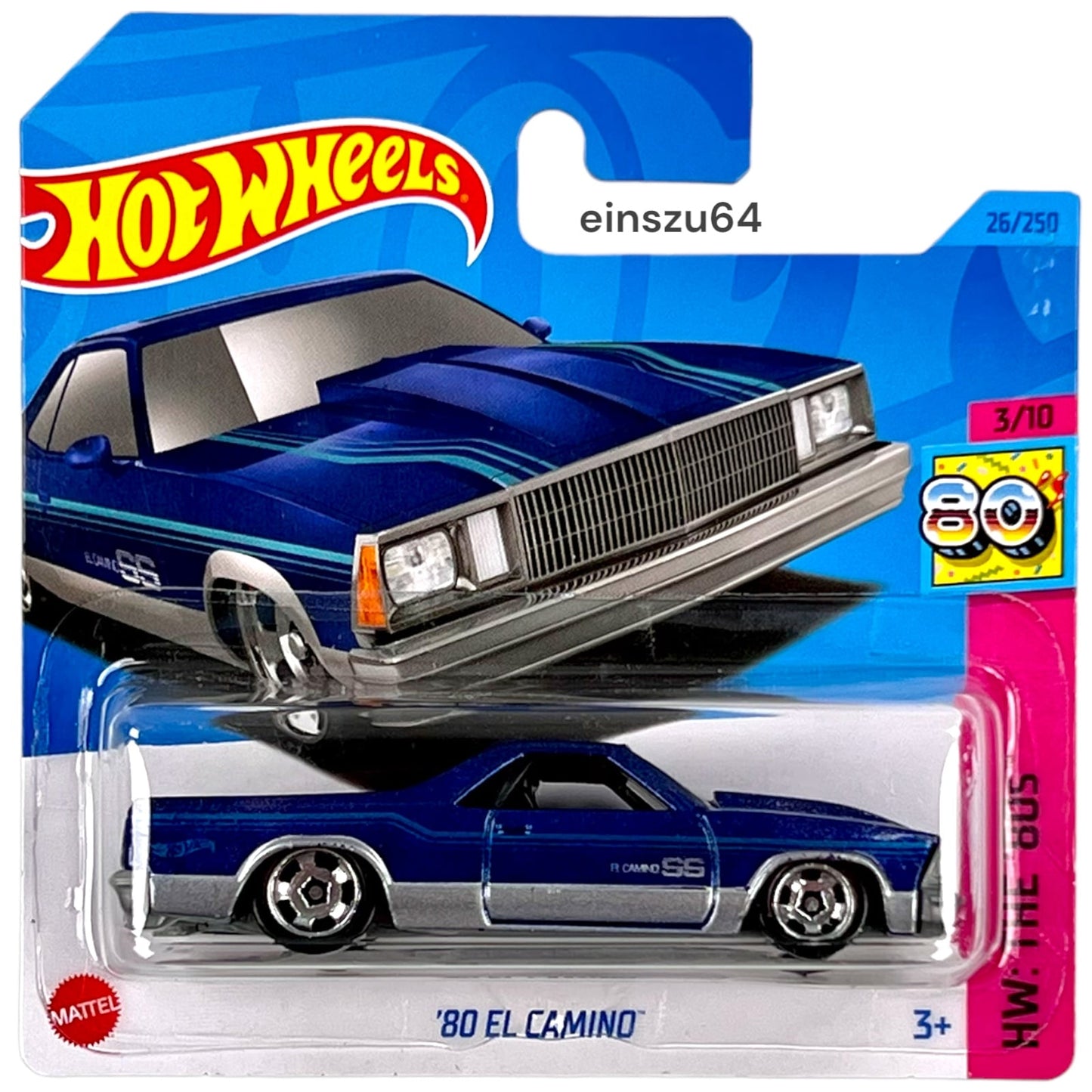Hot Wheels 2023 - ´80 El Camino - The ´80s 3/10 - HKG82 - 26/250 - 1:64