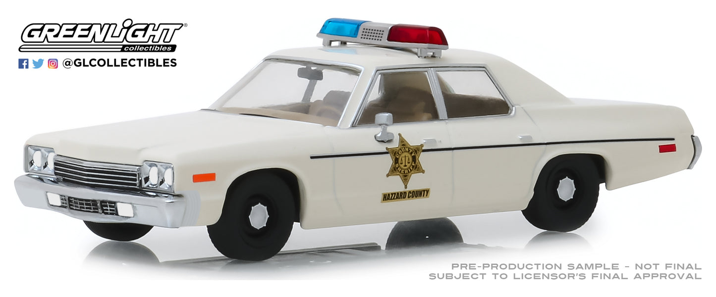 Greenlight - 1975 Dodge Monaco - Hazzard County Sheriff - 30140 - 1:64