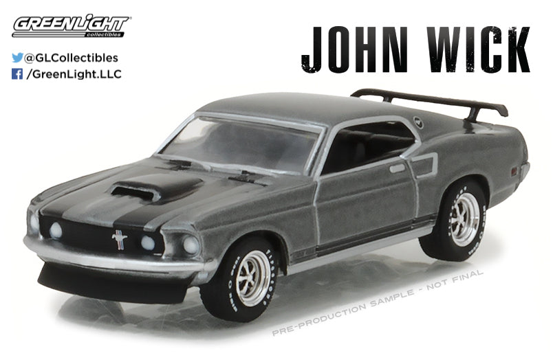 Greenlight - 1969 Ford Mustang Boss 429 - John Wick - 44780-E - 1:64 -Hollywood
